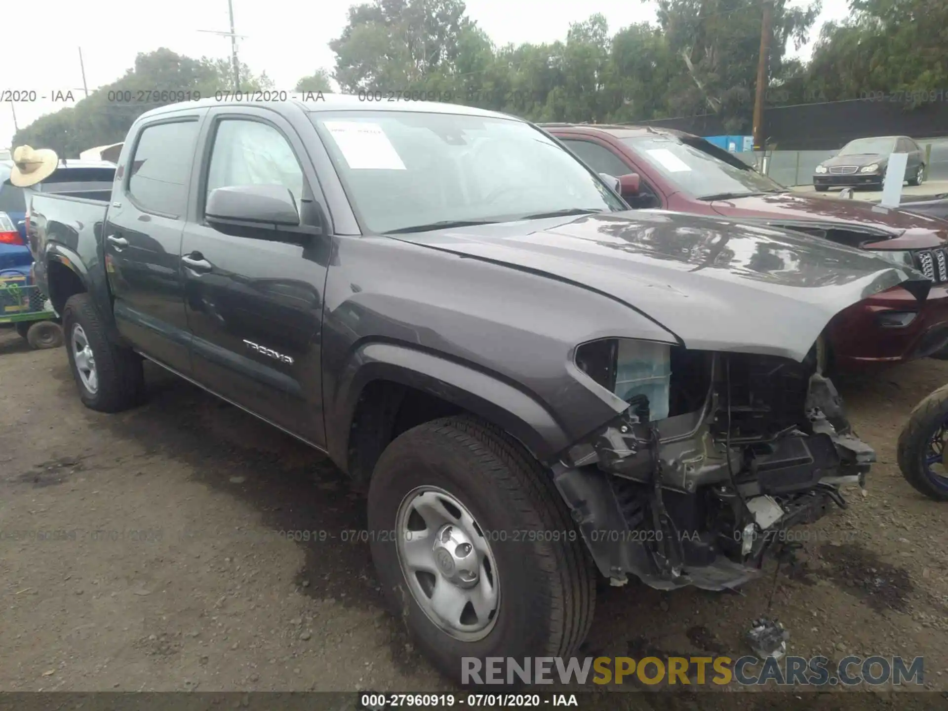 1 Photograph of a damaged car 5TFAX5GN0KX147380 TOYOTA TACOMA 2WD 2019