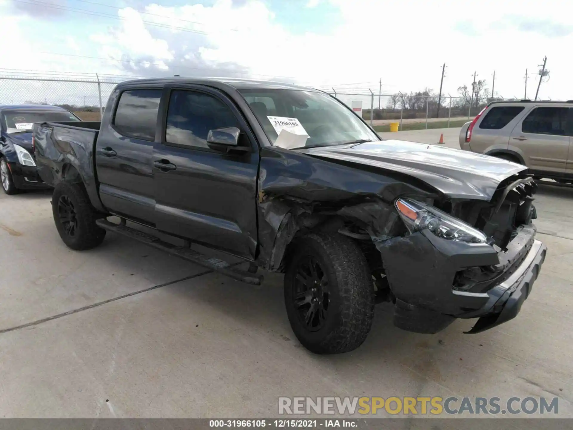 1 Photograph of a damaged car 5TFAX5GN0KX157228 TOYOTA TACOMA 2WD 2019