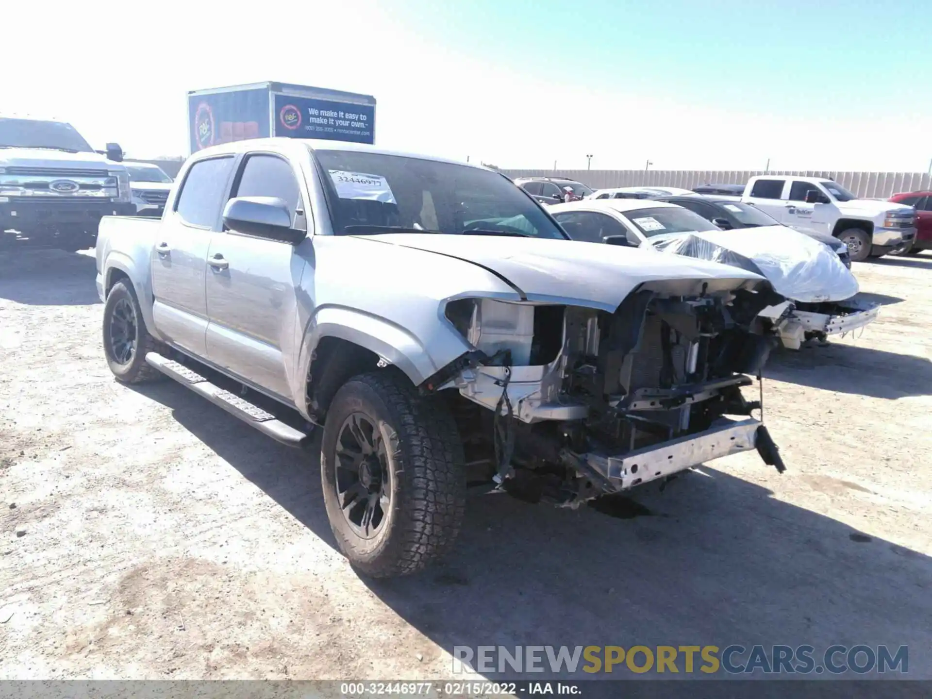 1 Photograph of a damaged car 5TFAX5GN0KX158928 TOYOTA TACOMA 2WD 2019