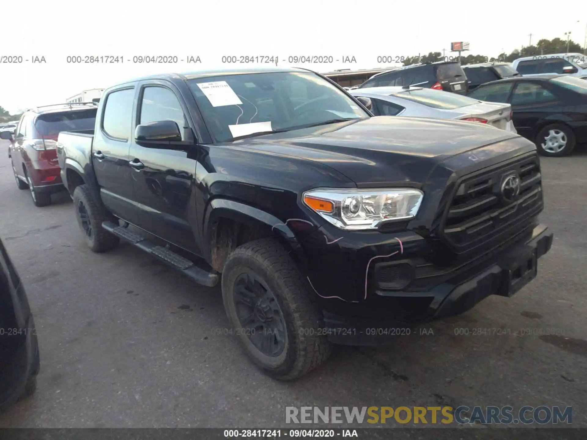 1 Photograph of a damaged car 5TFAX5GN1KX138297 TOYOTA TACOMA 2WD 2019