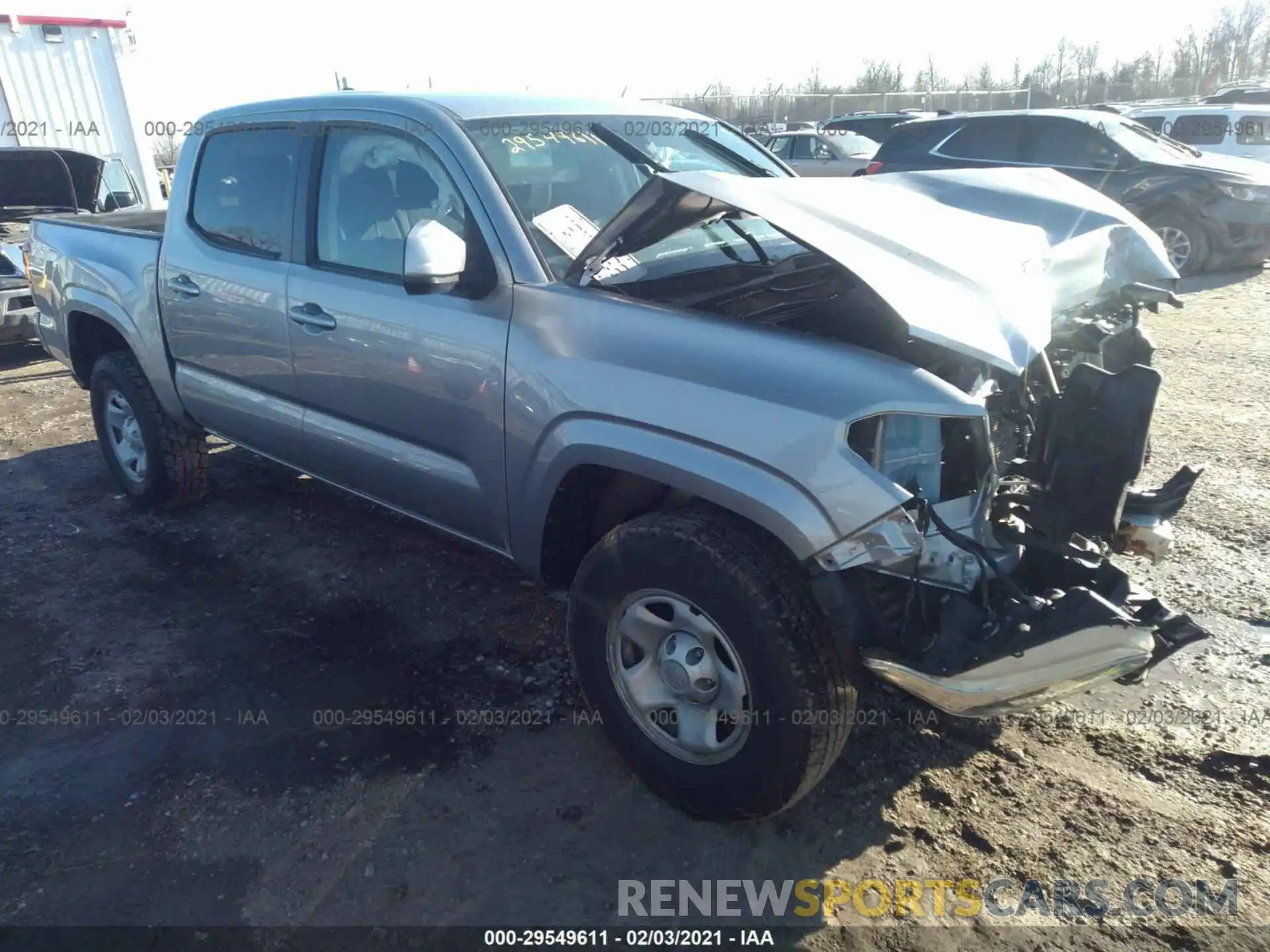 1 Photograph of a damaged car 5TFAX5GN1KX139191 TOYOTA TACOMA 2WD 2019