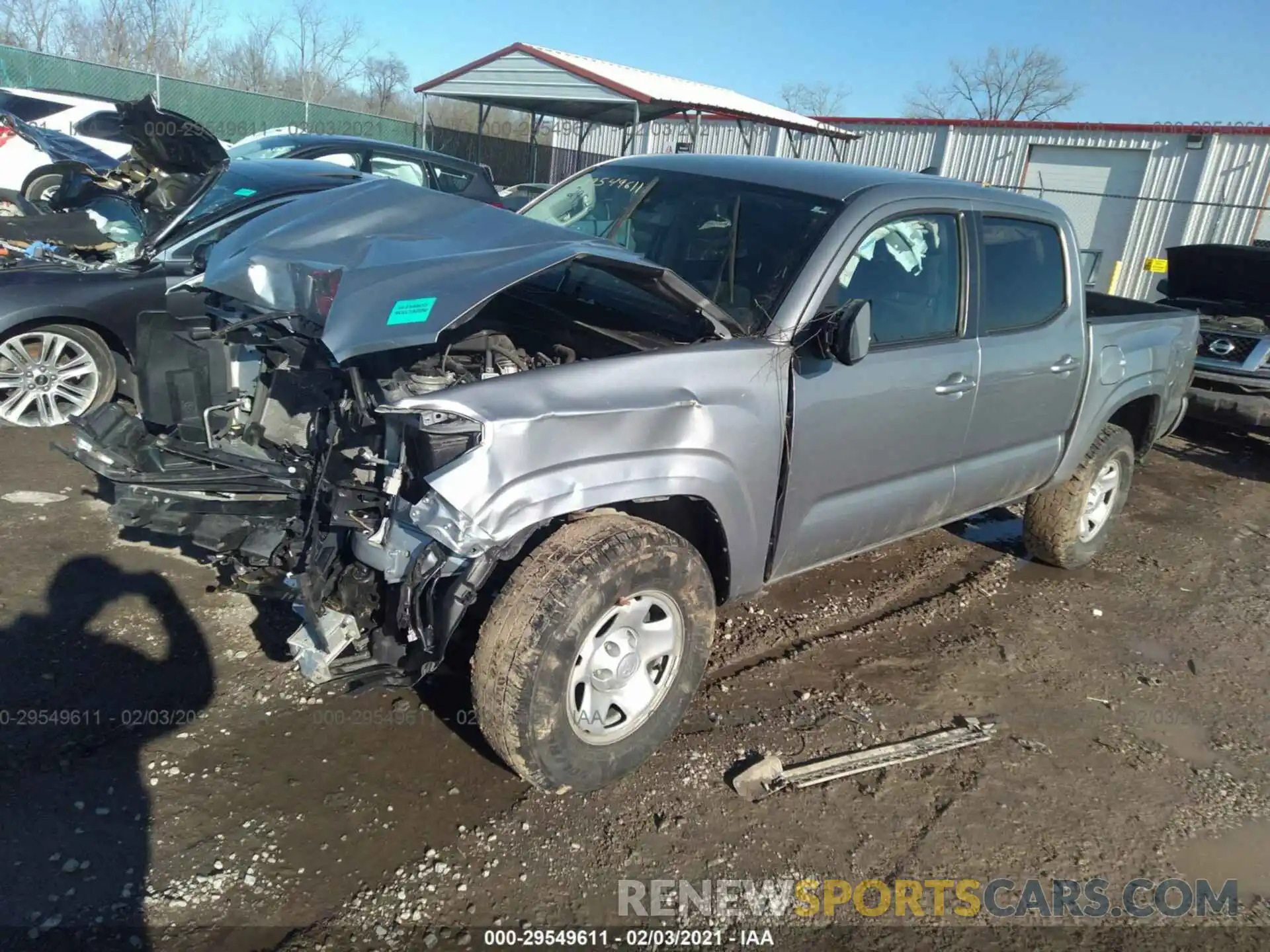 2 Photograph of a damaged car 5TFAX5GN1KX139191 TOYOTA TACOMA 2WD 2019