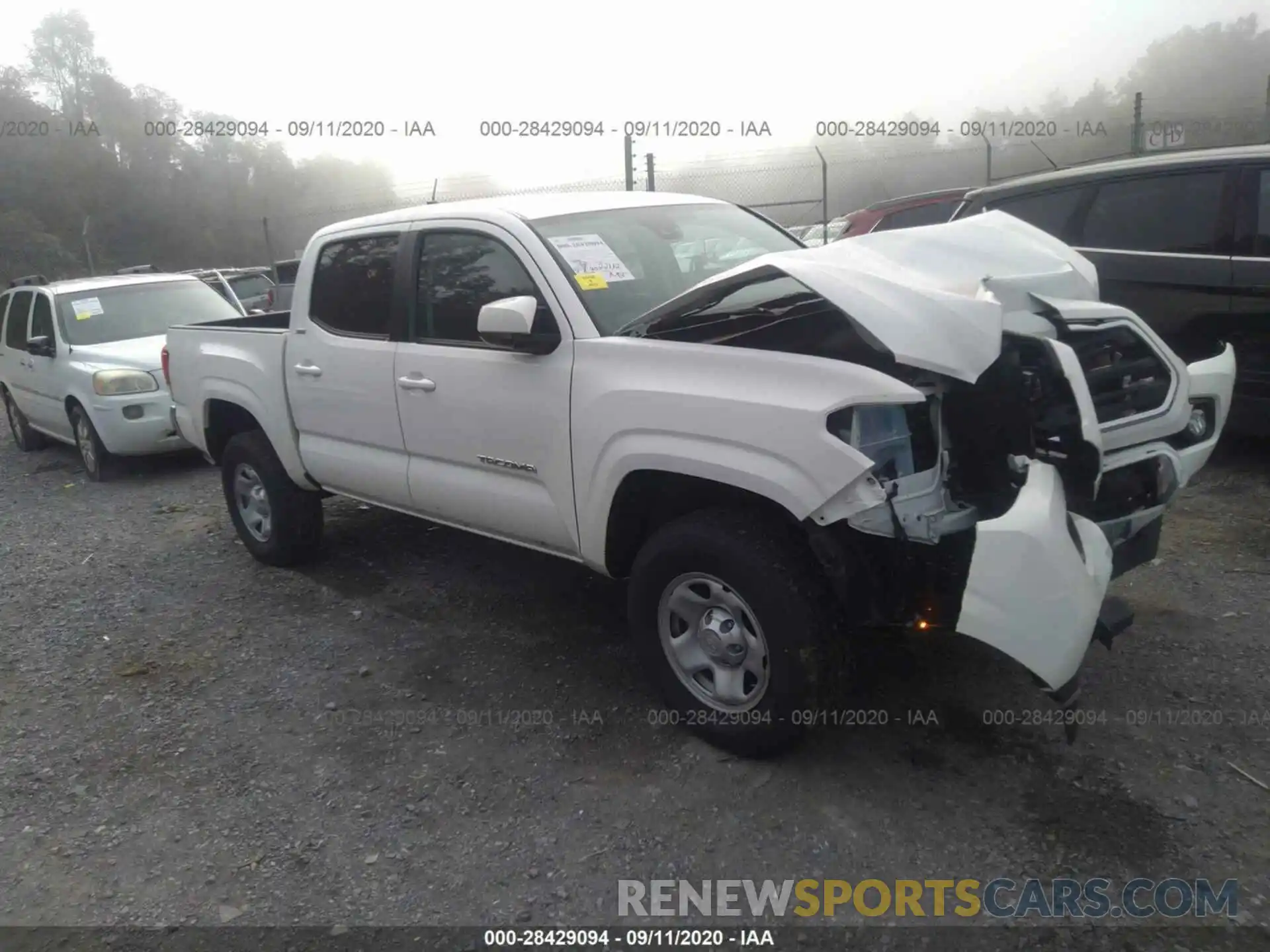 1 Photograph of a damaged car 5TFAX5GN1KX157593 TOYOTA TACOMA 2WD 2019