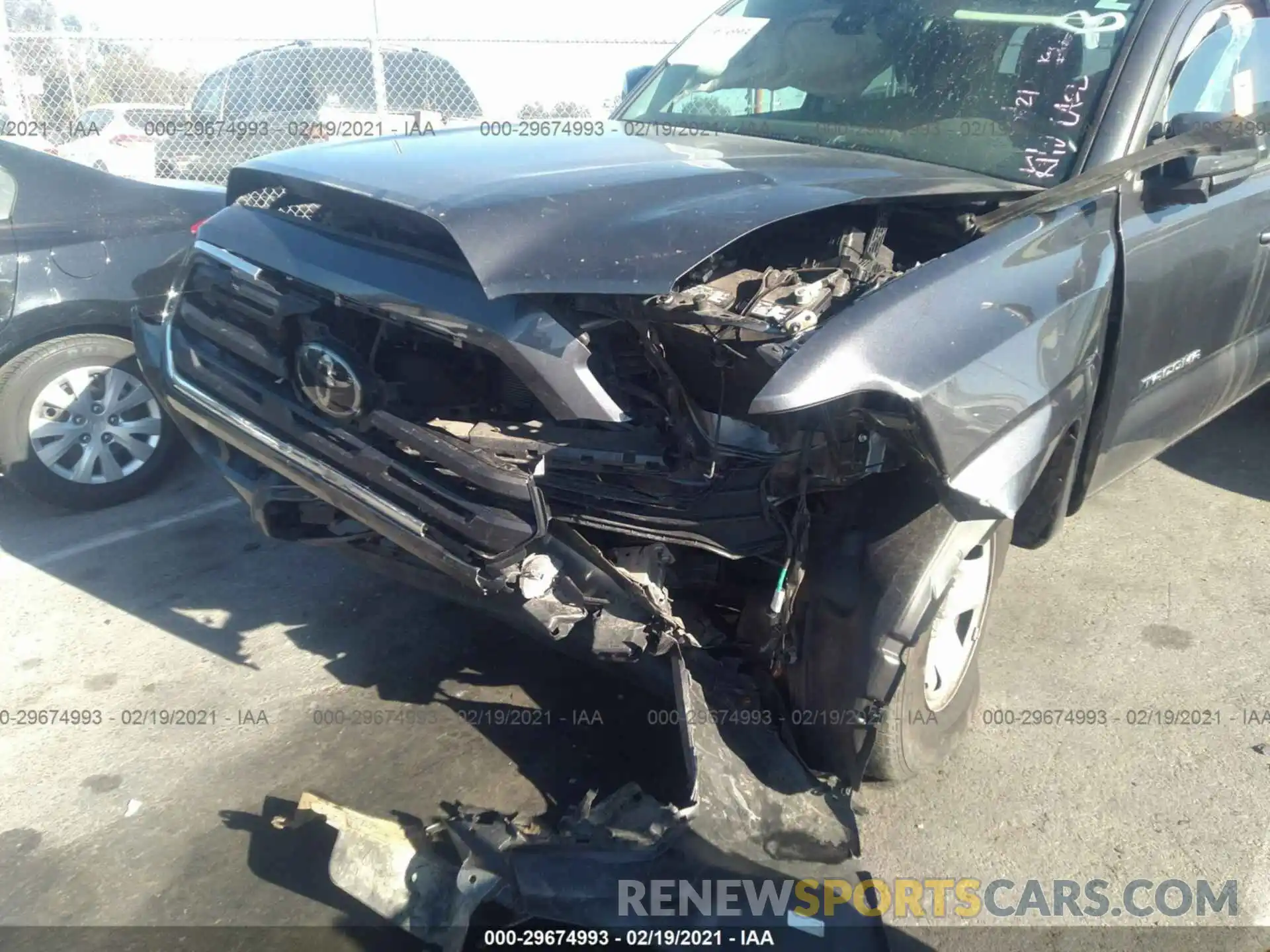 6 Photograph of a damaged car 5TFAX5GN1KX162020 TOYOTA TACOMA 2WD 2019