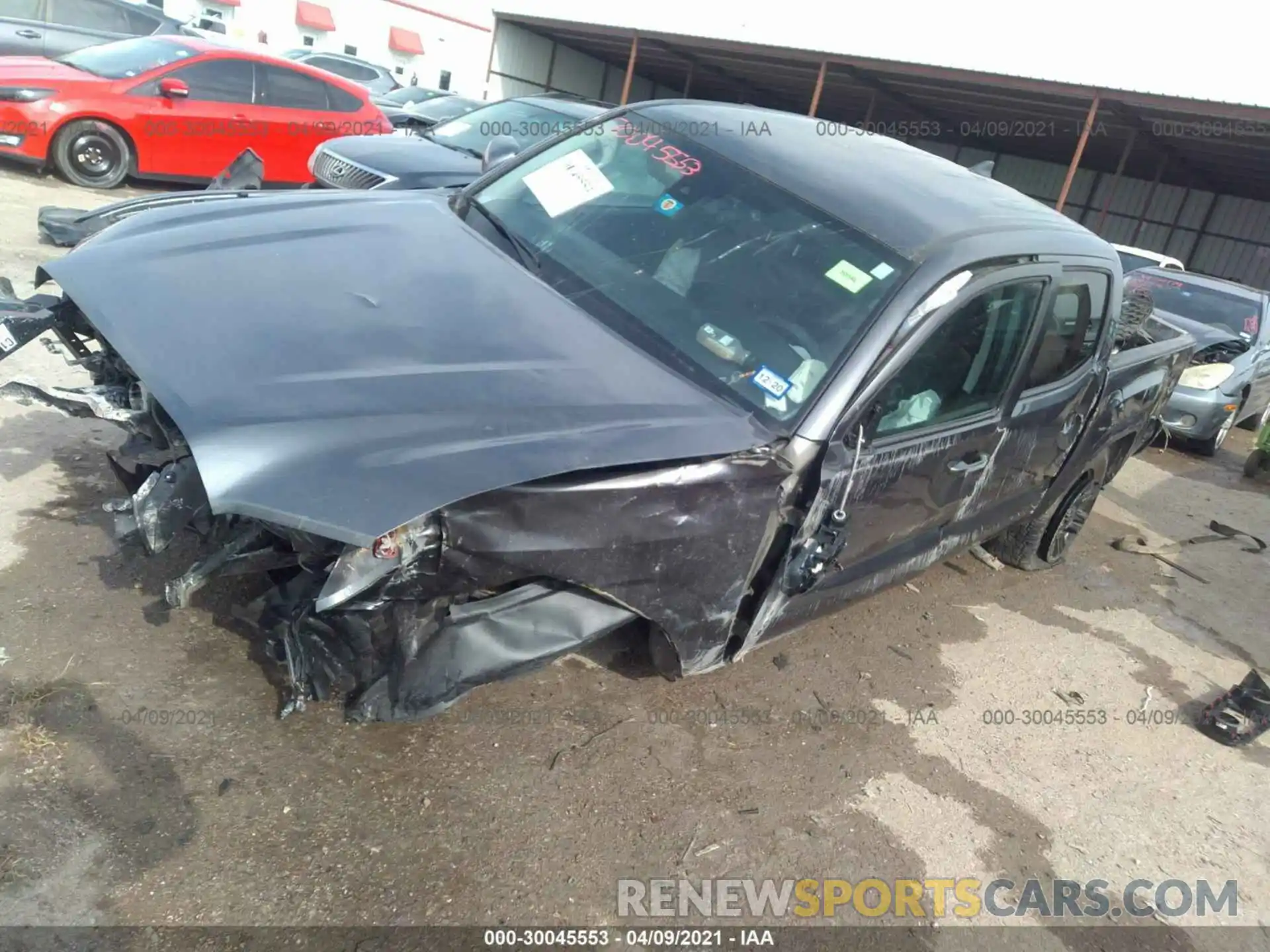 2 Photograph of a damaged car 5TFAX5GN2KX133125 TOYOTA TACOMA 2WD 2019