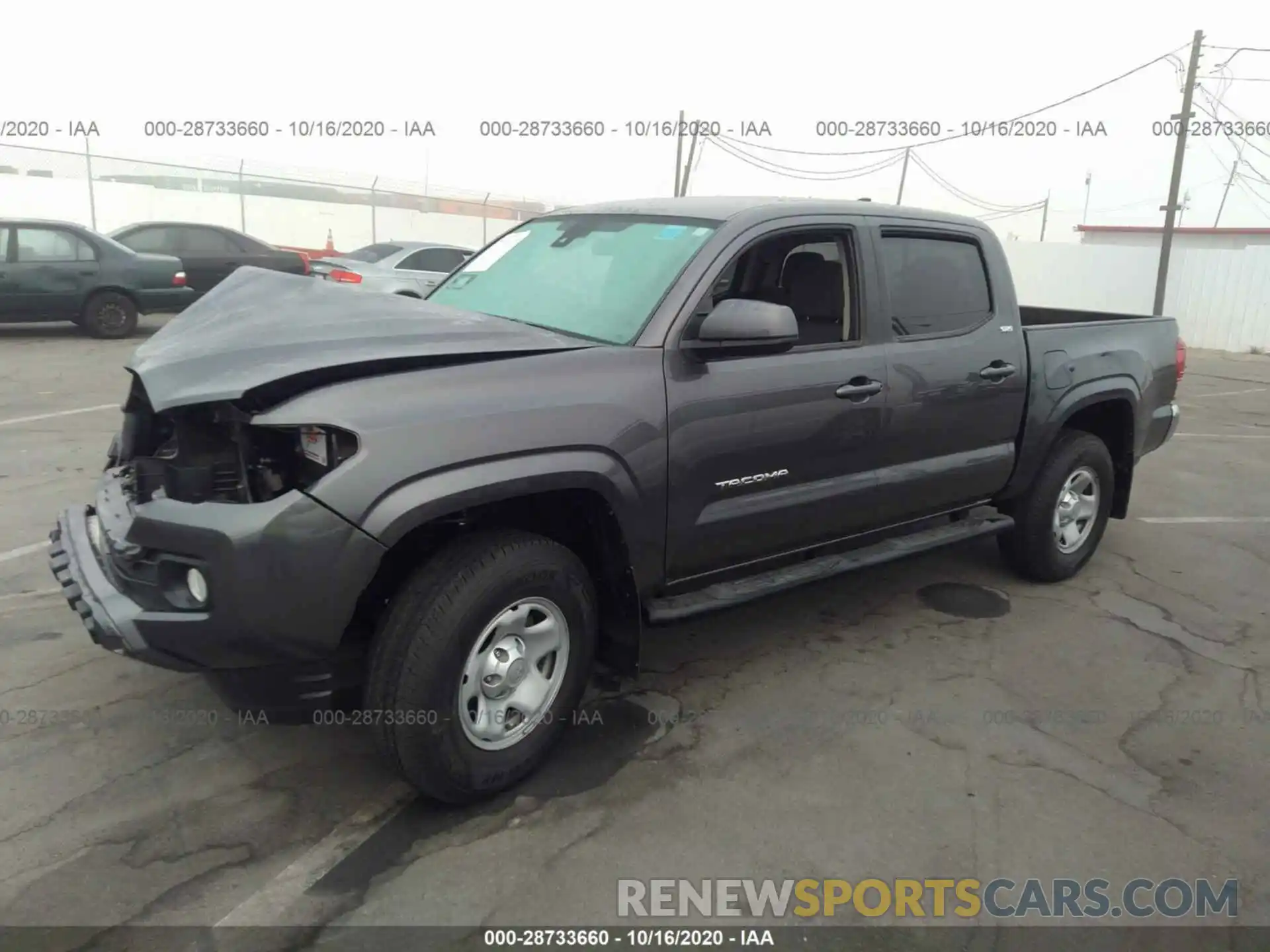 2 Photograph of a damaged car 5TFAX5GN2KX152127 TOYOTA TACOMA 2WD 2019