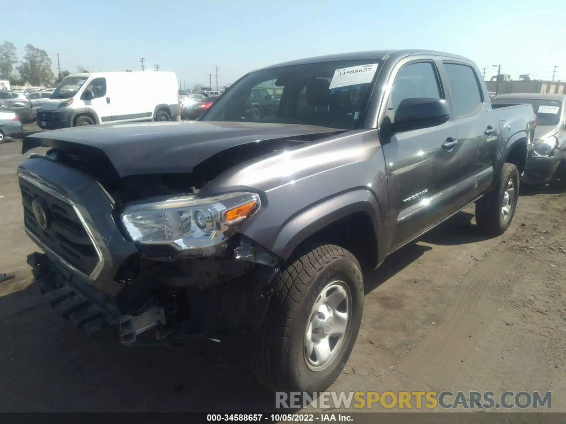 2 Photograph of a damaged car 5TFAX5GN2KX158669 TOYOTA TACOMA 2WD 2019