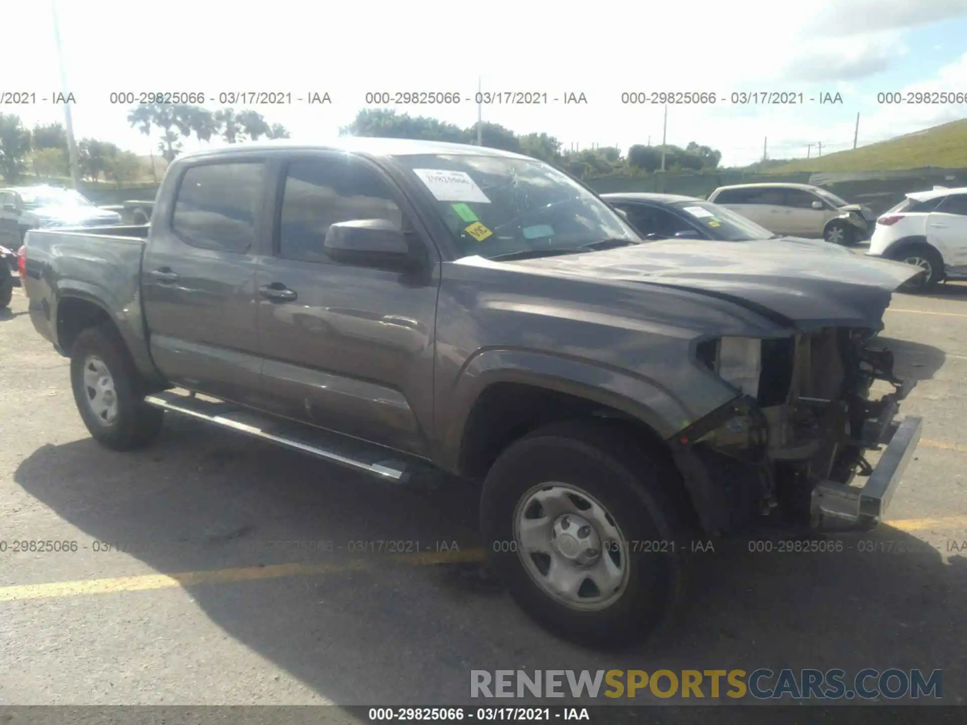 1 Photograph of a damaged car 5TFAX5GN2KX160339 TOYOTA TACOMA 2WD 2019