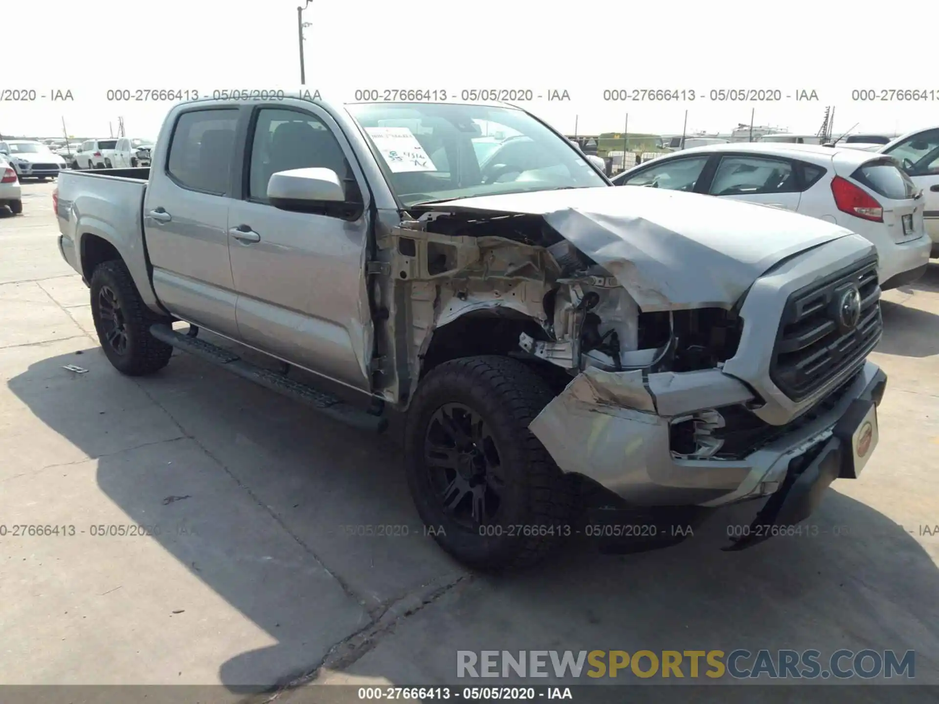 1 Photograph of a damaged car 5TFAX5GN2KX164214 TOYOTA TACOMA 2WD 2019