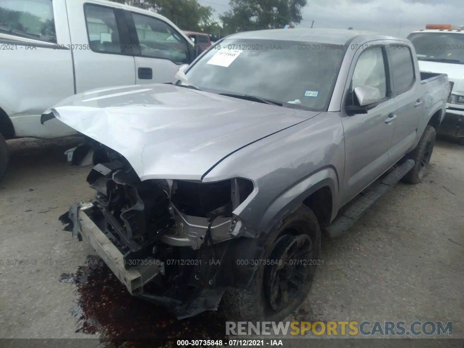 2 Photograph of a damaged car 5TFAX5GN3KX132727 TOYOTA TACOMA 2WD 2019