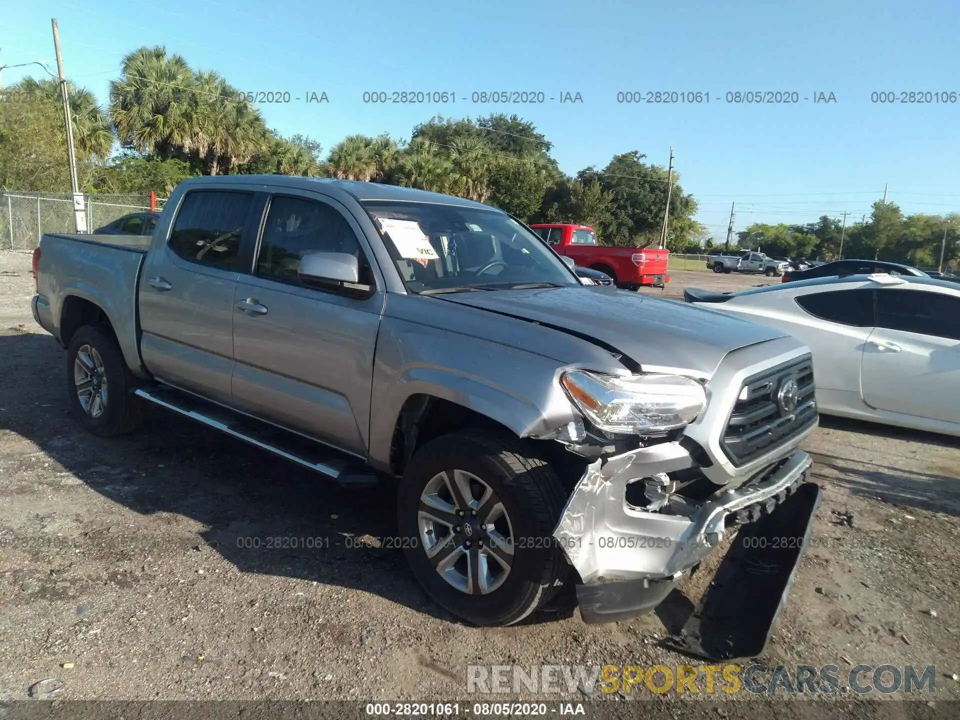 1 Photograph of a damaged car 5TFAX5GN3KX139967 TOYOTA TACOMA 2WD 2019