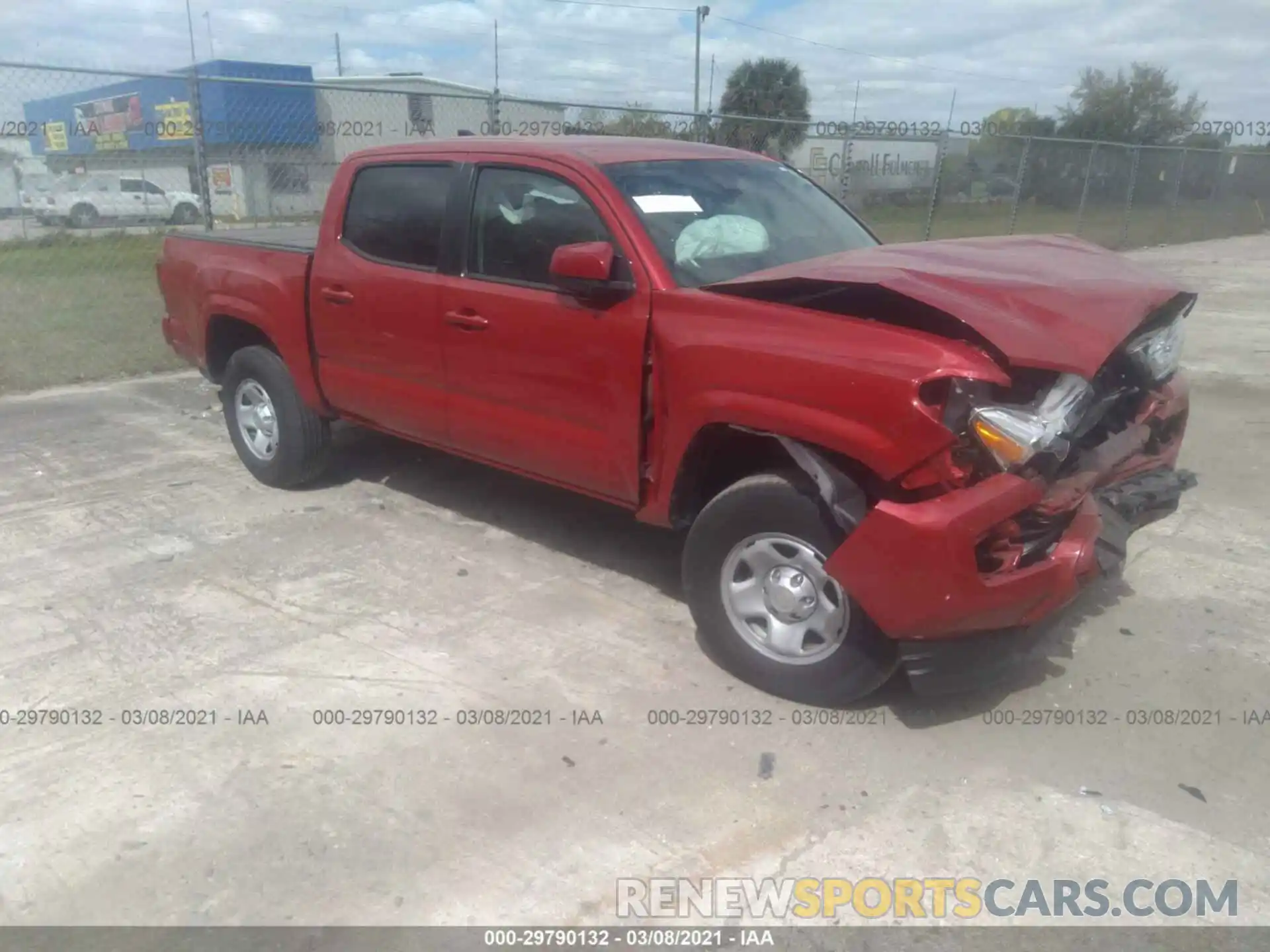 1 Photograph of a damaged car 5TFAX5GN3KX147535 TOYOTA TACOMA 2WD 2019