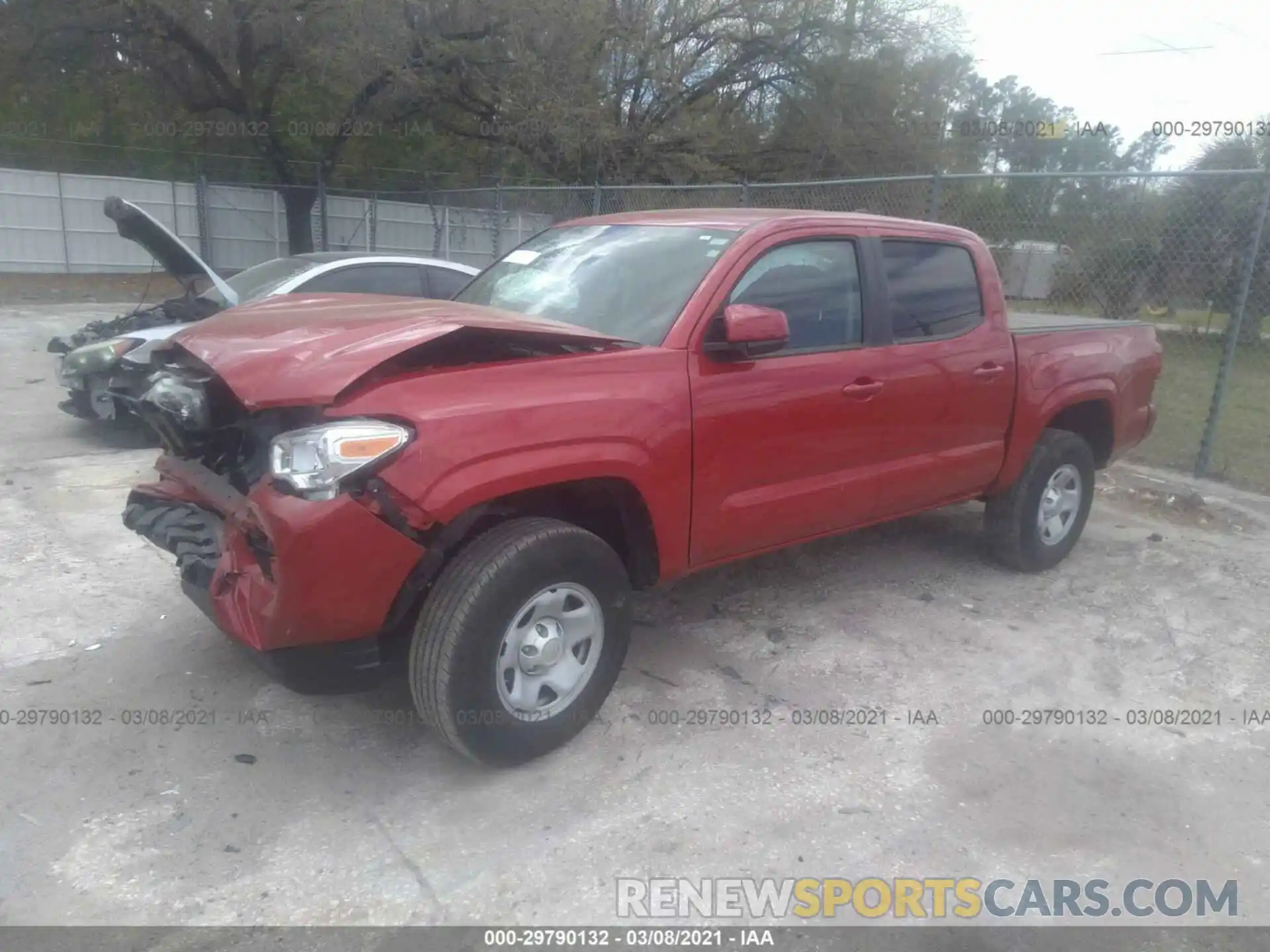 2 Photograph of a damaged car 5TFAX5GN3KX147535 TOYOTA TACOMA 2WD 2019