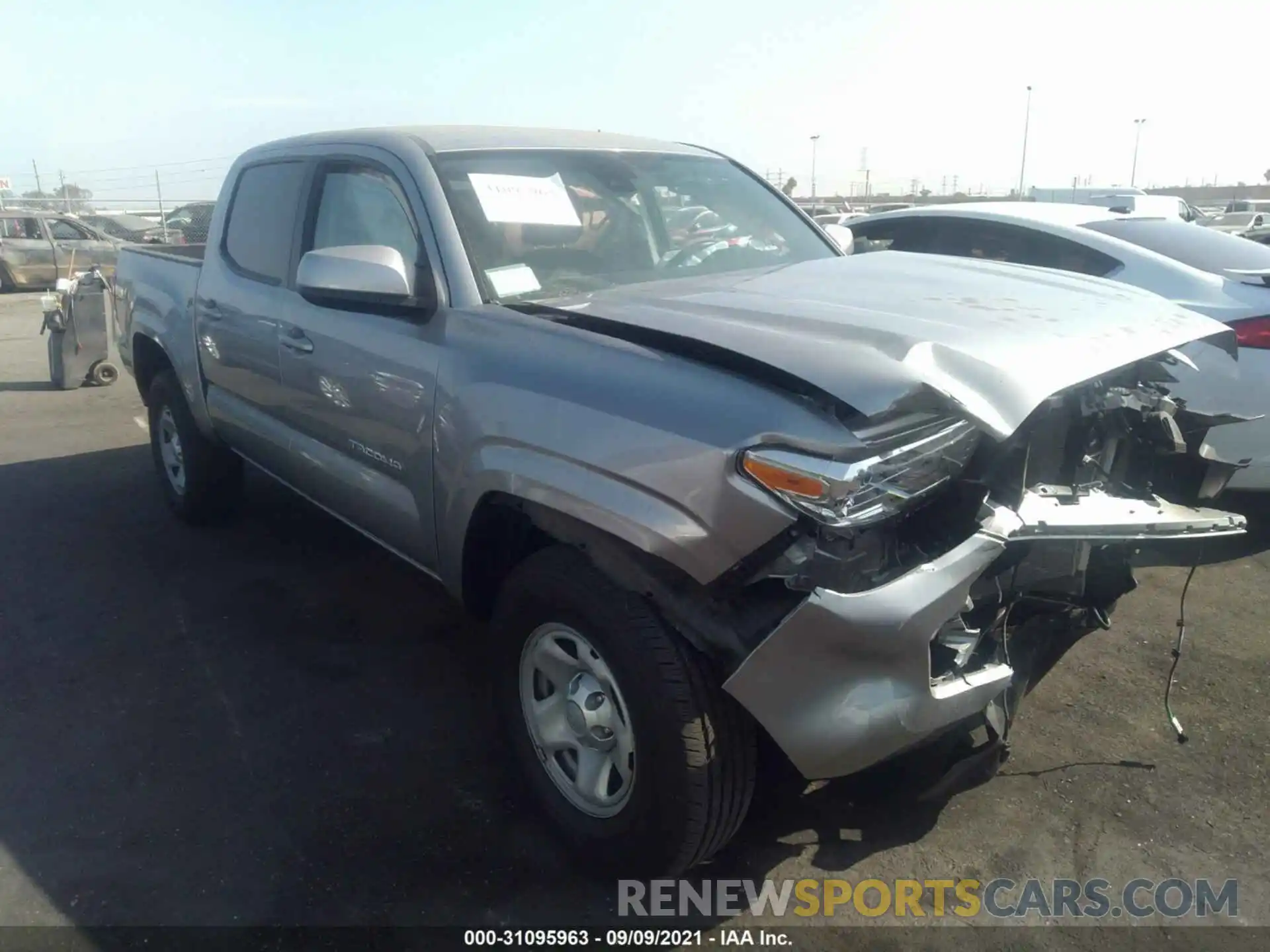 1 Photograph of a damaged car 5TFAX5GN3KX149396 TOYOTA TACOMA 2WD 2019