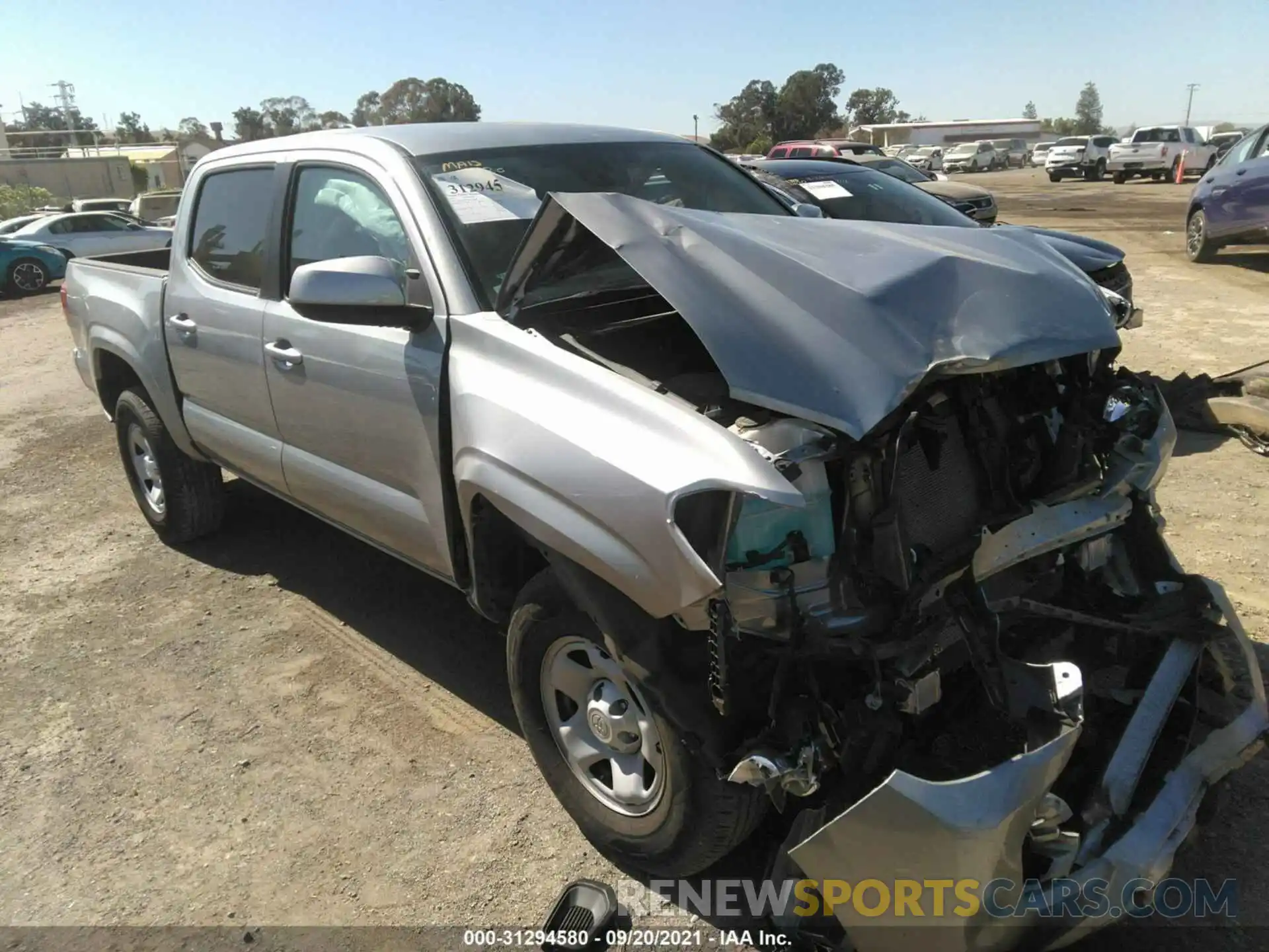 1 Photograph of a damaged car 5TFAX5GN3KX157448 TOYOTA TACOMA 2WD 2019