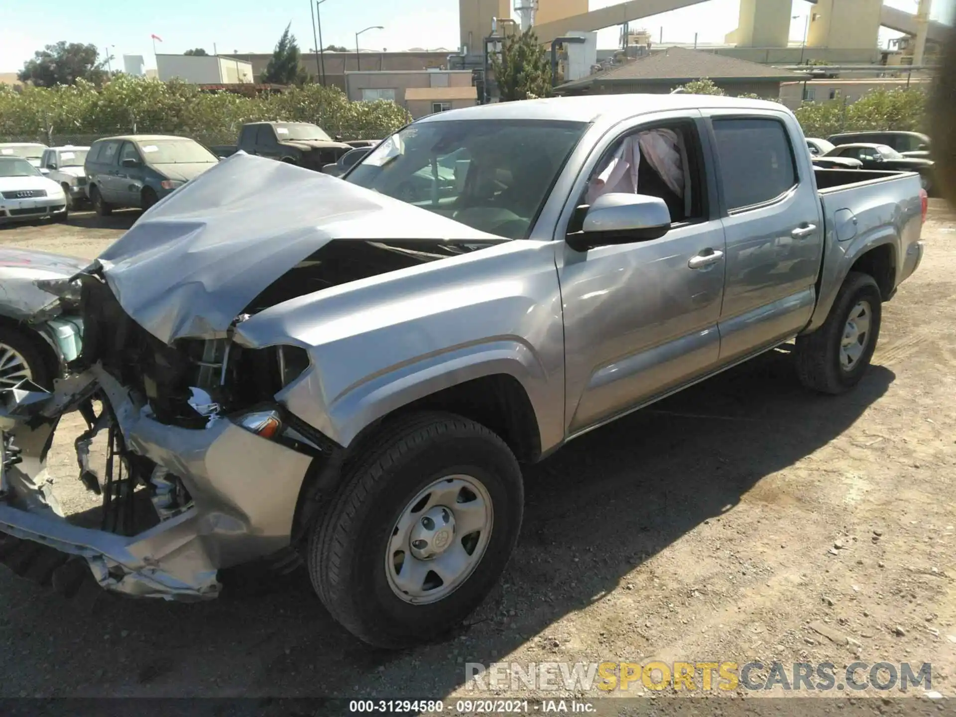 2 Photograph of a damaged car 5TFAX5GN3KX157448 TOYOTA TACOMA 2WD 2019