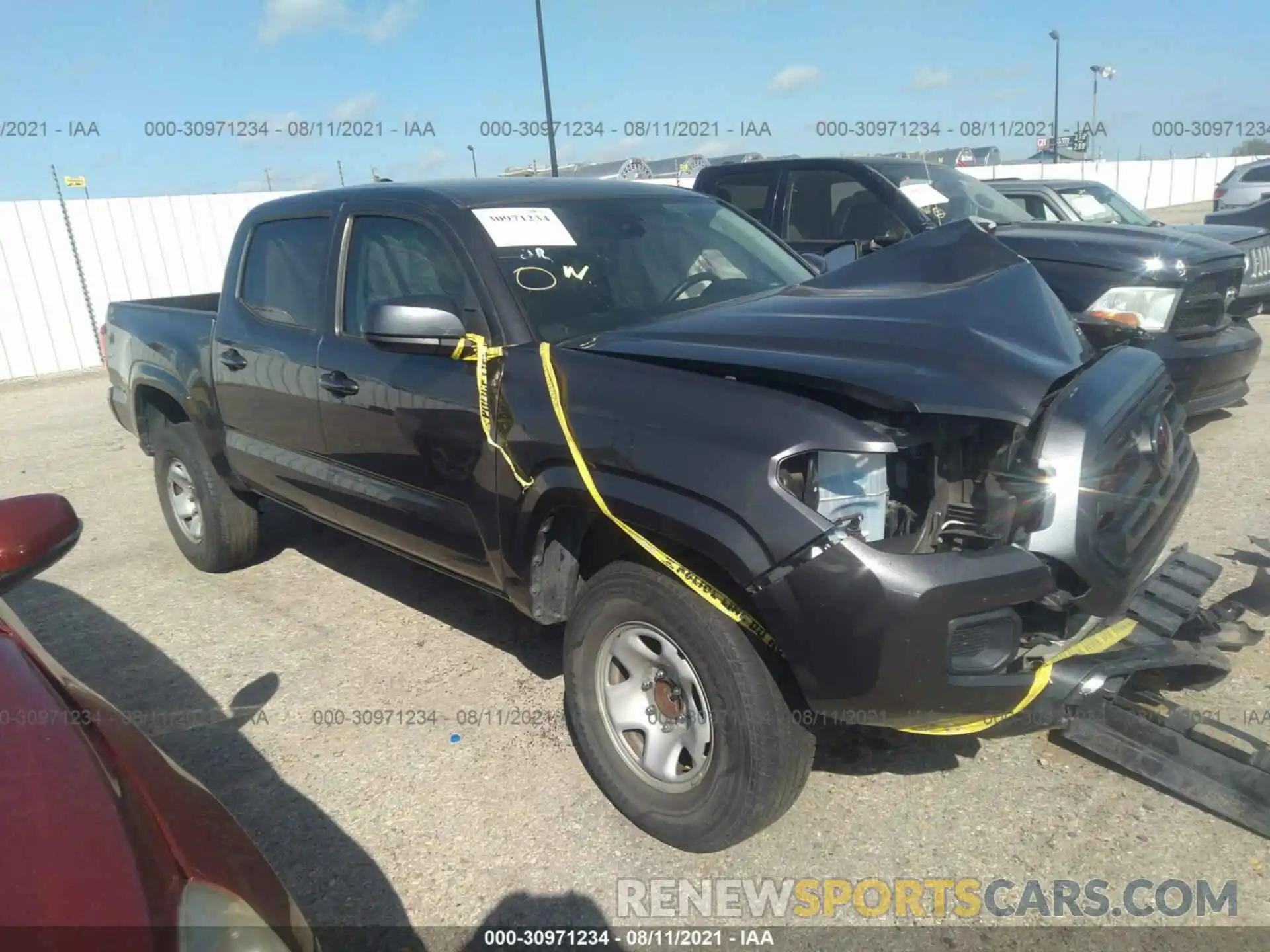 1 Photograph of a damaged car 5TFAX5GN3KX159247 TOYOTA TACOMA 2WD 2019