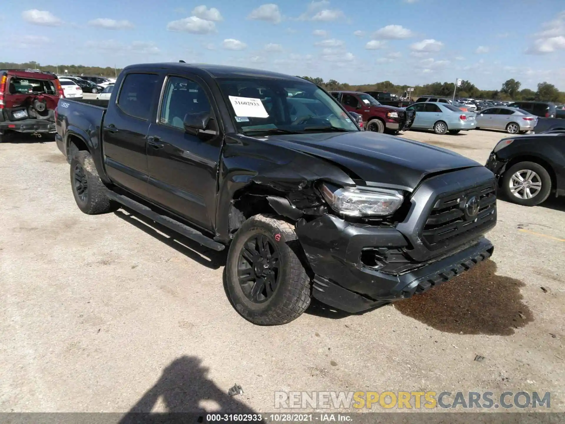 1 Photograph of a damaged car 5TFAX5GN3KX161483 TOYOTA TACOMA 2WD 2019