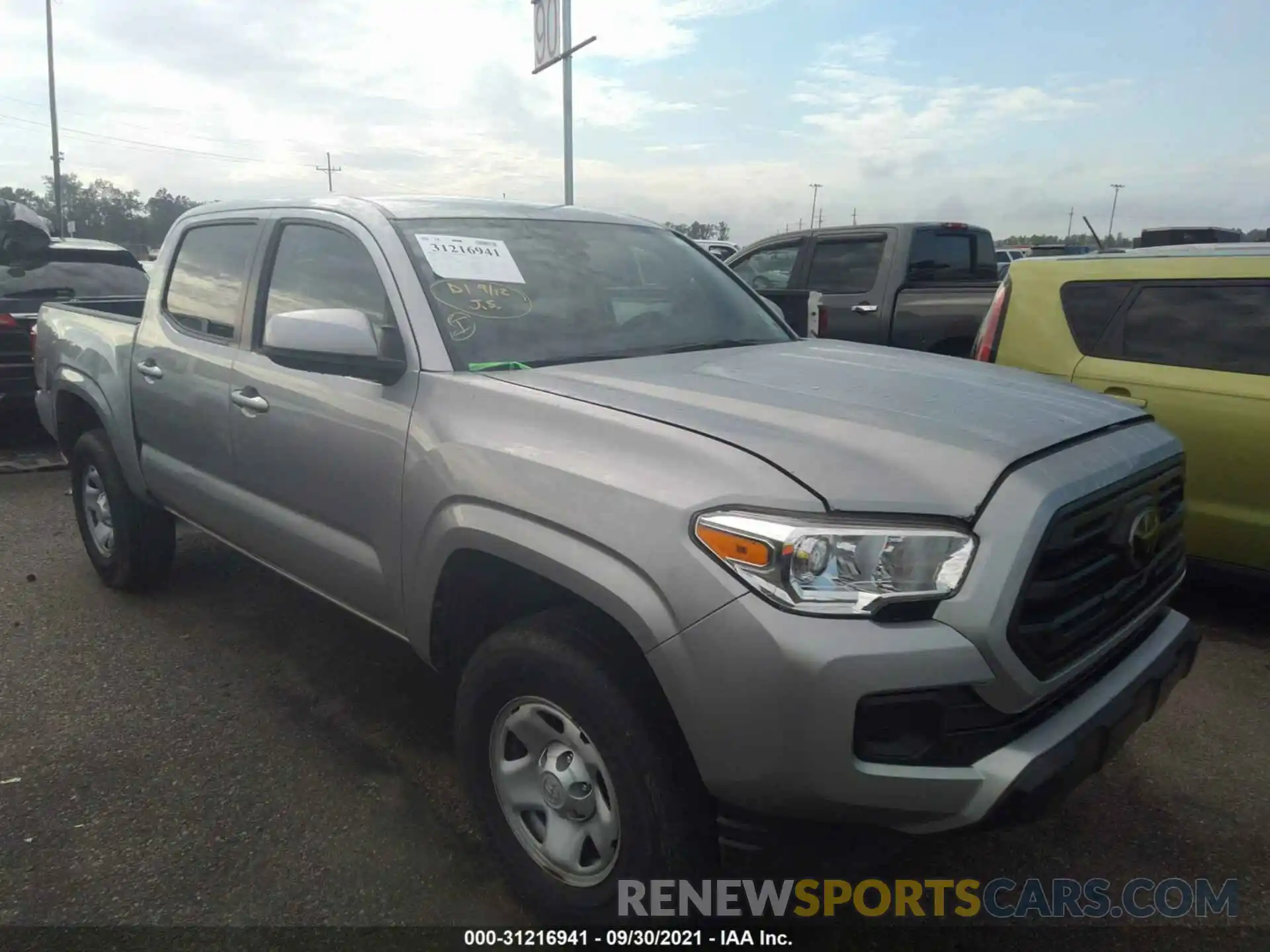 1 Photograph of a damaged car 5TFAX5GN4KX135040 TOYOTA TACOMA 2WD 2019