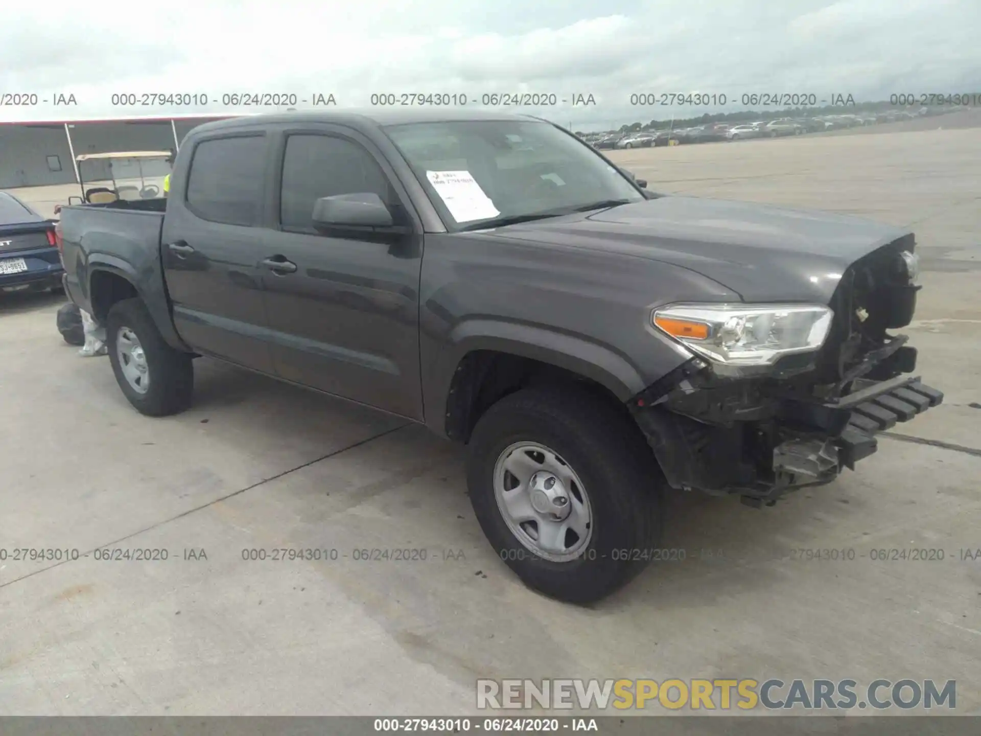 1 Photograph of a damaged car 5TFAX5GN4KX149696 TOYOTA TACOMA 2WD 2019