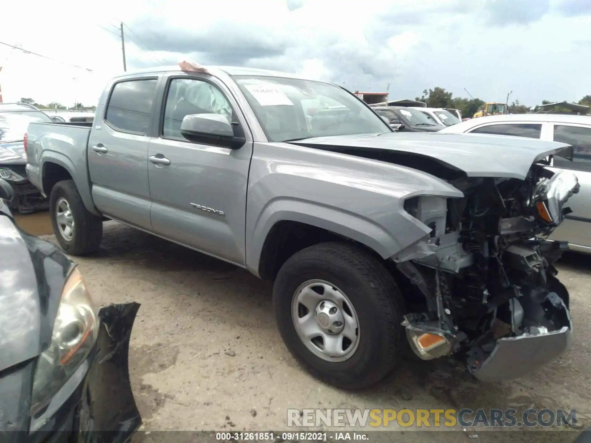 1 Photograph of a damaged car 5TFAX5GN4KX155353 TOYOTA TACOMA 2WD 2019