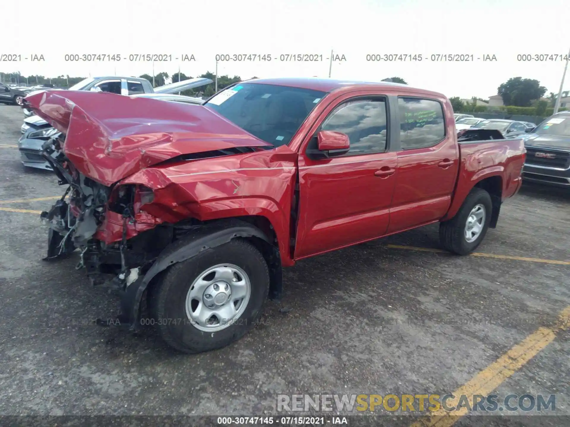 2 Photograph of a damaged car 5TFAX5GN4KX160049 TOYOTA TACOMA 2WD 2019