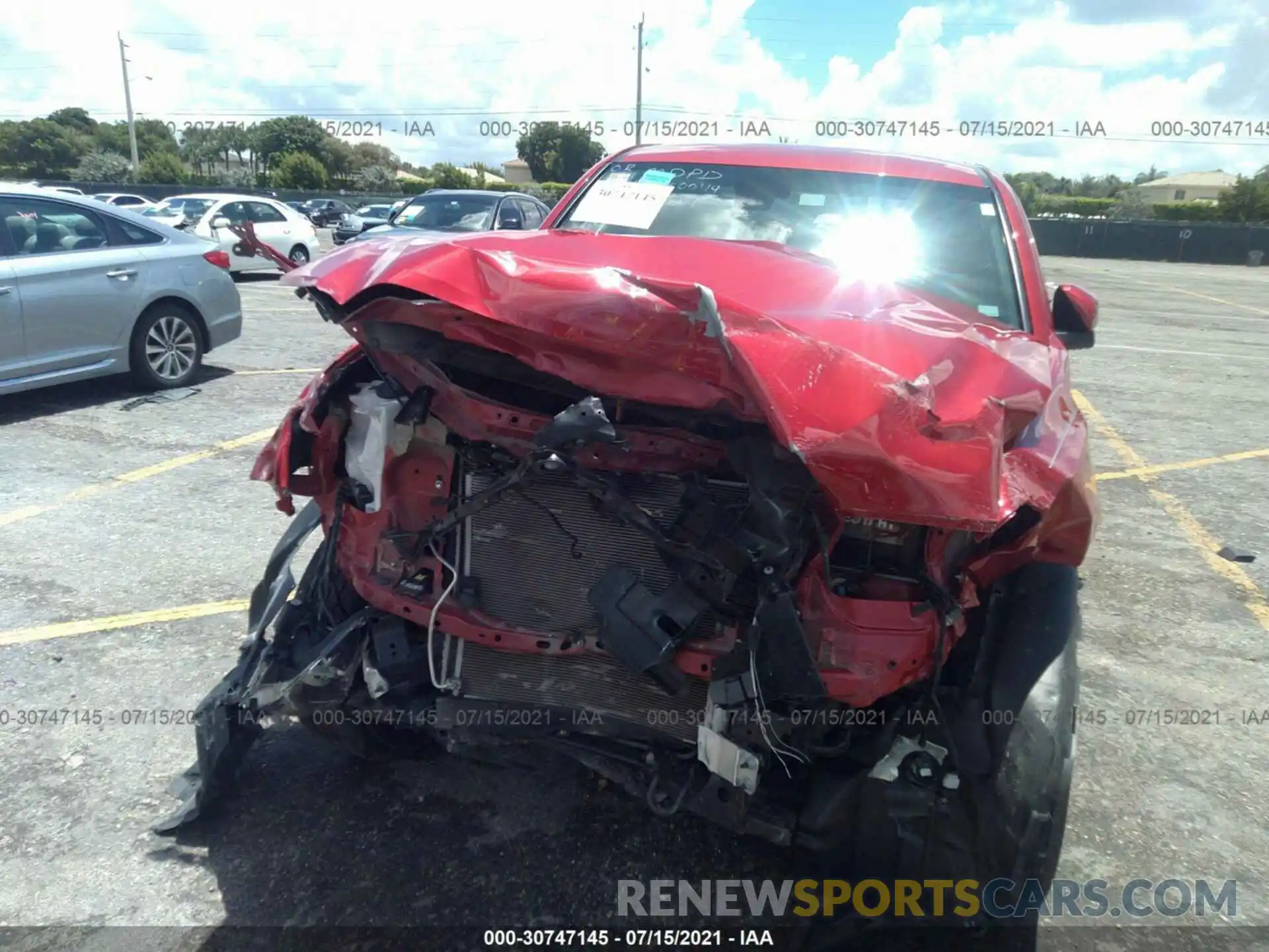 6 Photograph of a damaged car 5TFAX5GN4KX160049 TOYOTA TACOMA 2WD 2019