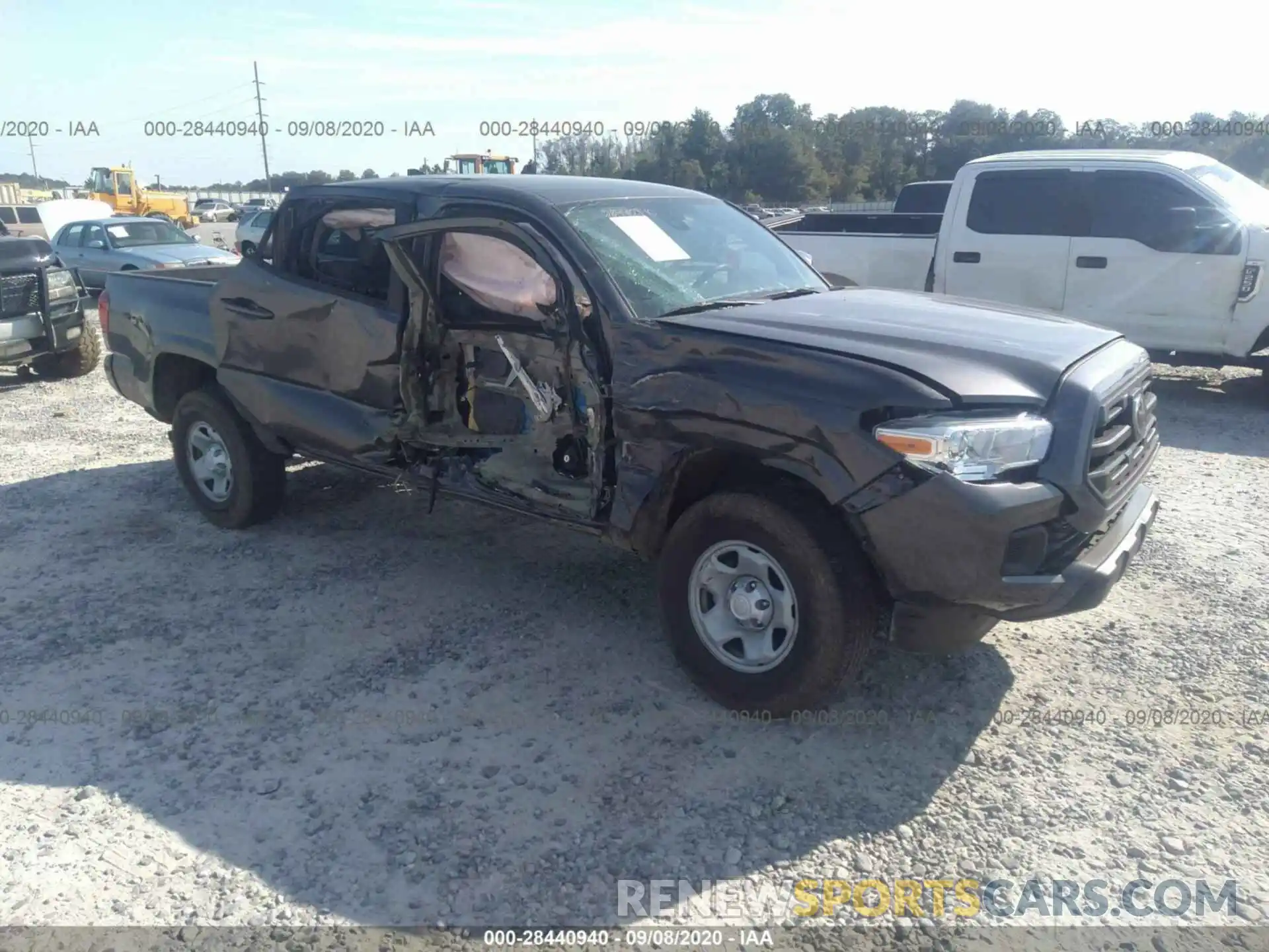 1 Photograph of a damaged car 5TFAX5GN5KX142403 TOYOTA TACOMA 2WD 2019