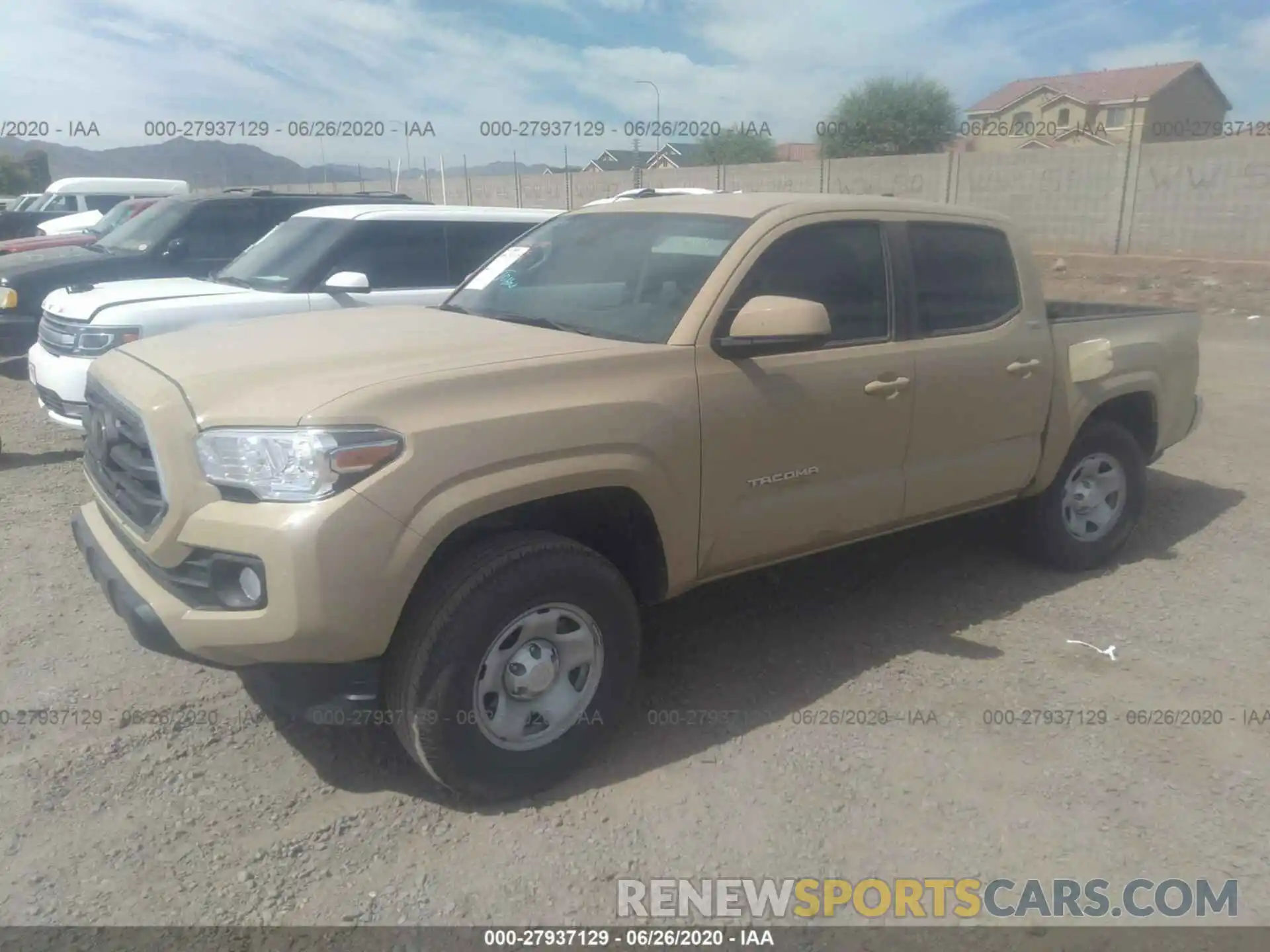 2 Photograph of a damaged car 5TFAX5GN5KX148332 TOYOTA TACOMA 2WD 2019