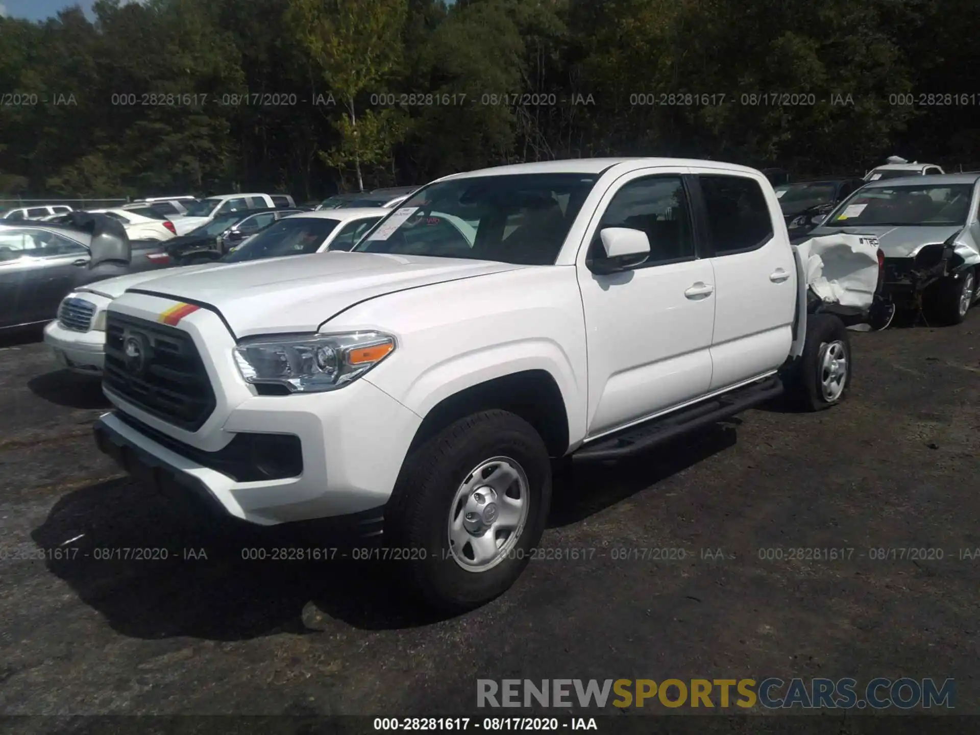 2 Photograph of a damaged car 5TFAX5GN5KX148721 TOYOTA TACOMA 2WD 2019