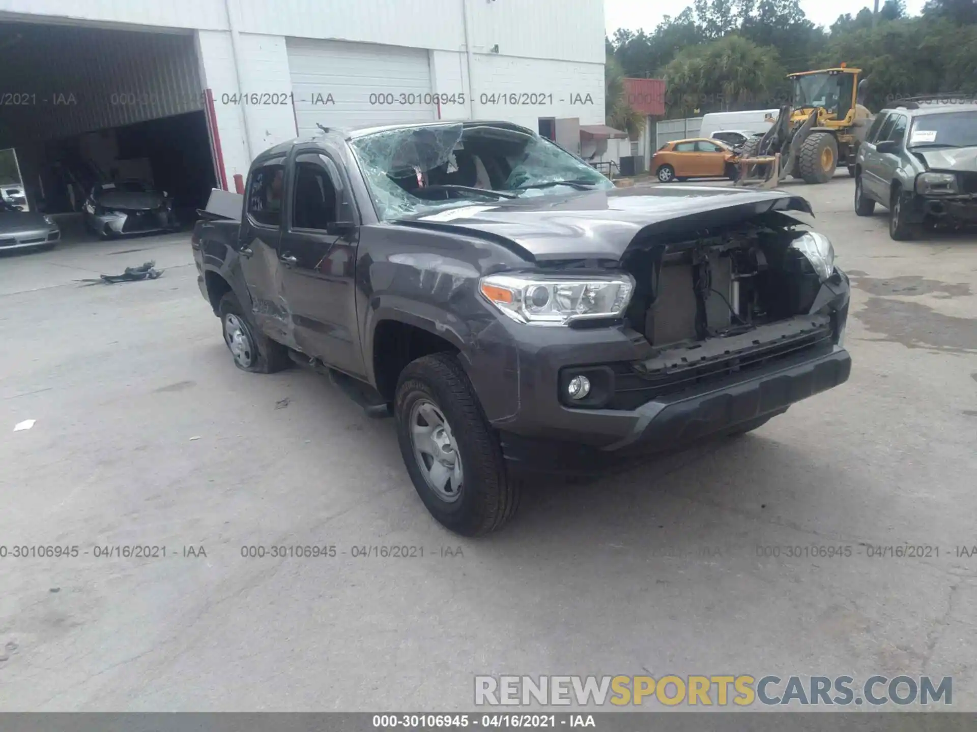 1 Photograph of a damaged car 5TFAX5GN5KX149223 TOYOTA TACOMA 2WD 2019