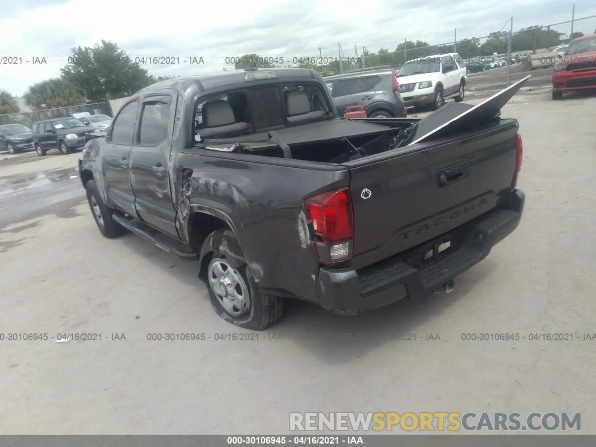 3 Photograph of a damaged car 5TFAX5GN5KX149223 TOYOTA TACOMA 2WD 2019