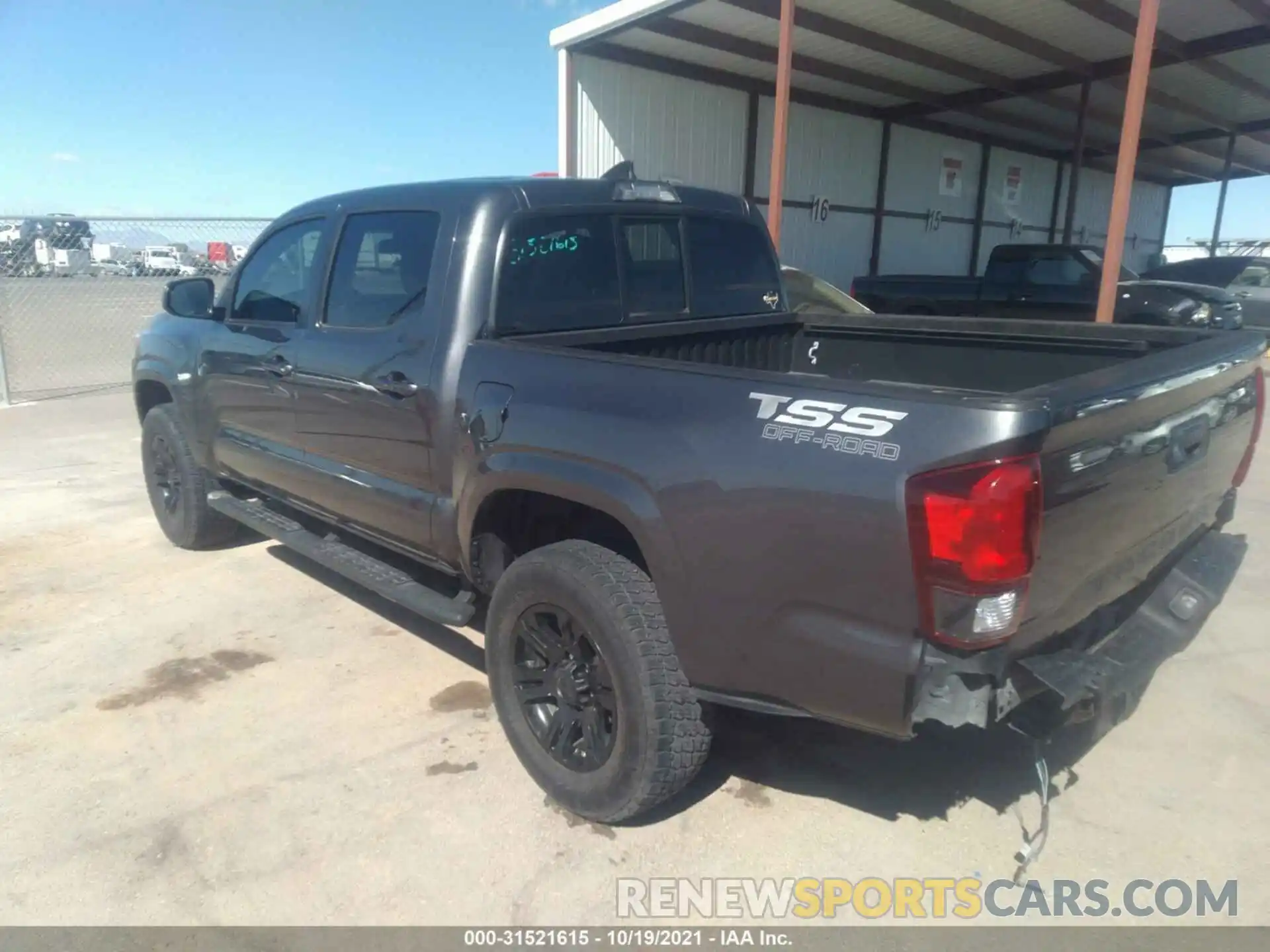 3 Photograph of a damaged car 5TFAX5GN5KX149402 TOYOTA TACOMA 2WD 2019