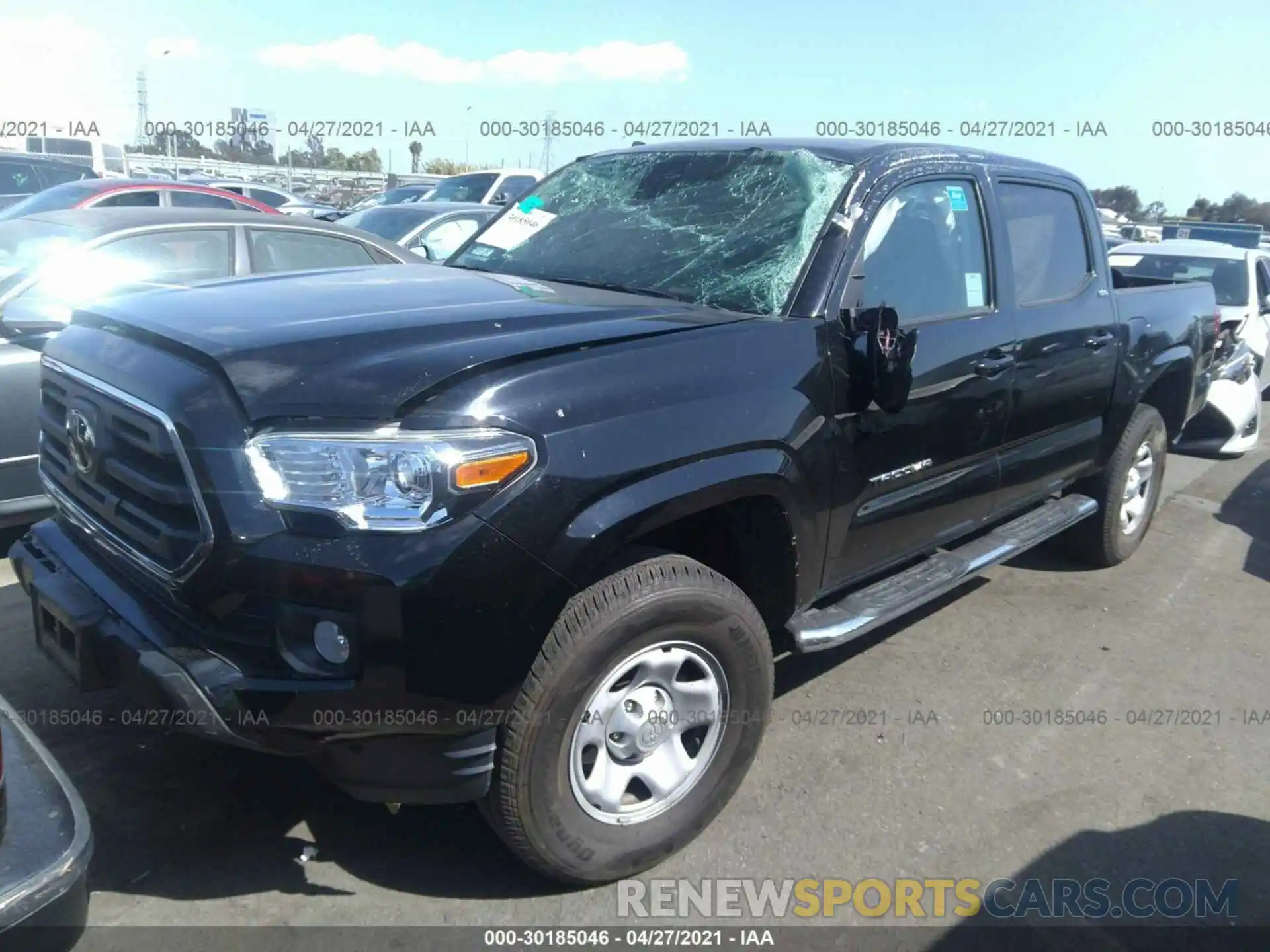 2 Photograph of a damaged car 5TFAX5GN5KX152722 TOYOTA TACOMA 2WD 2019