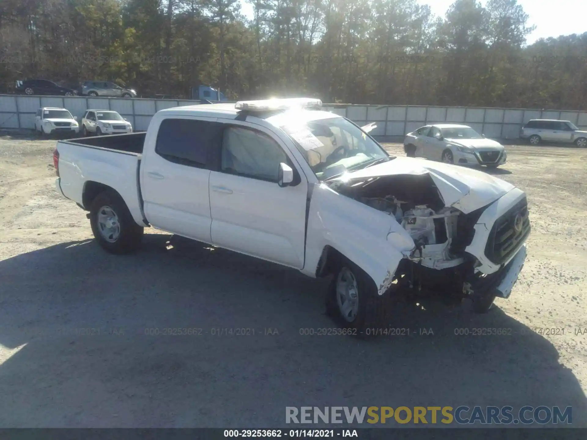 1 Photograph of a damaged car 5TFAX5GN5KX154809 TOYOTA TACOMA 2WD 2019