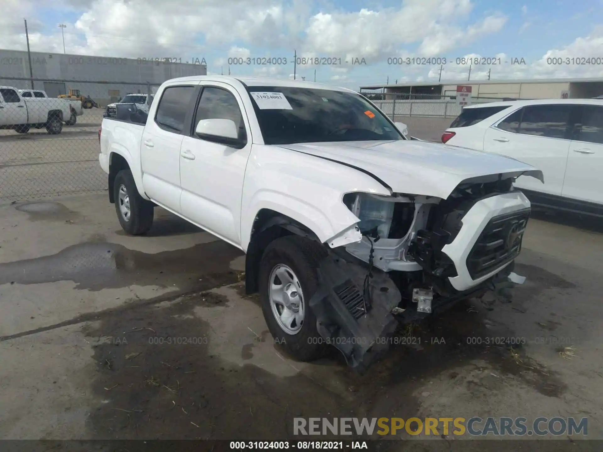 1 Photograph of a damaged car 5TFAX5GN5KX157967 TOYOTA TACOMA 2WD 2019