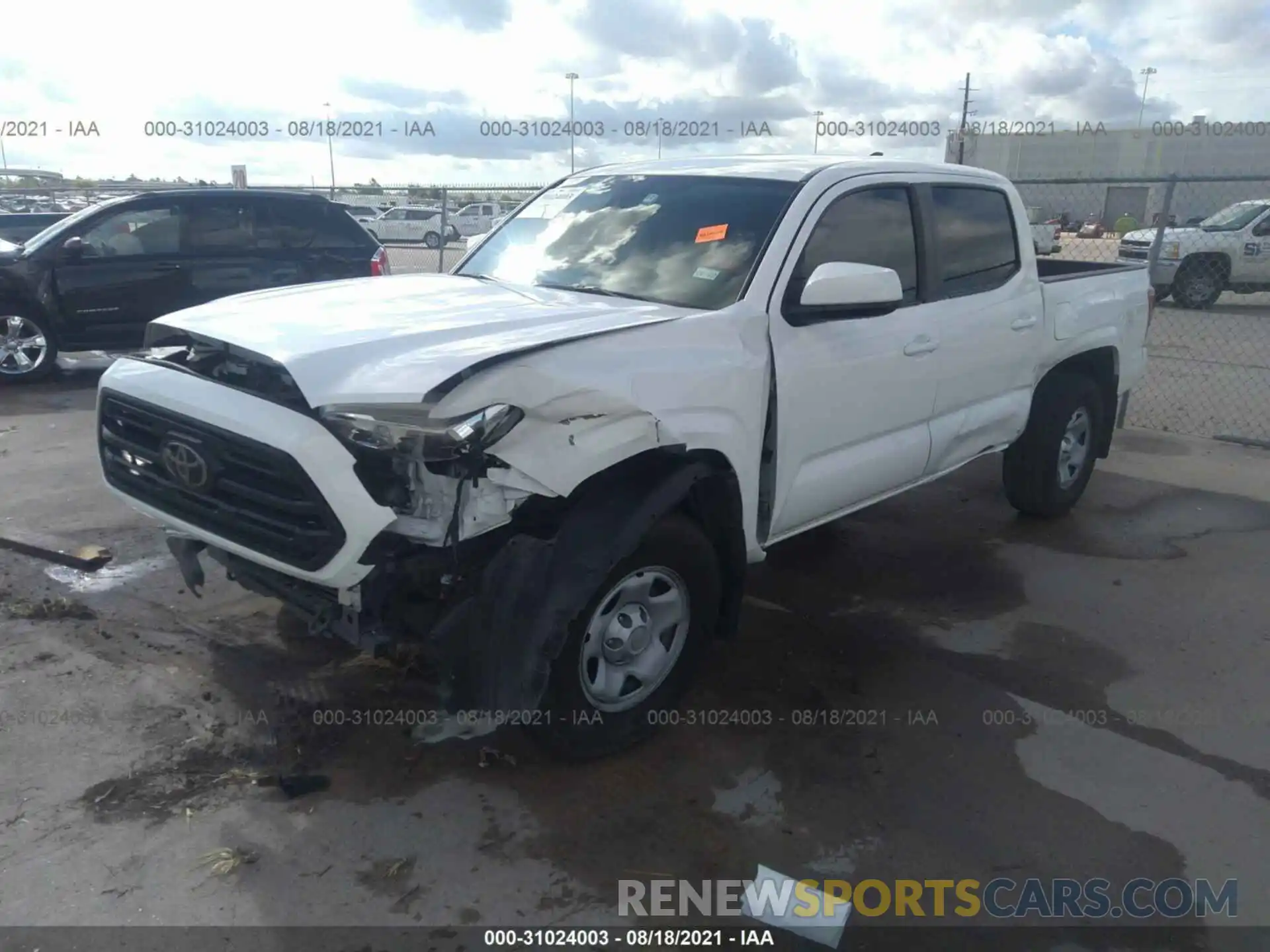 2 Photograph of a damaged car 5TFAX5GN5KX157967 TOYOTA TACOMA 2WD 2019