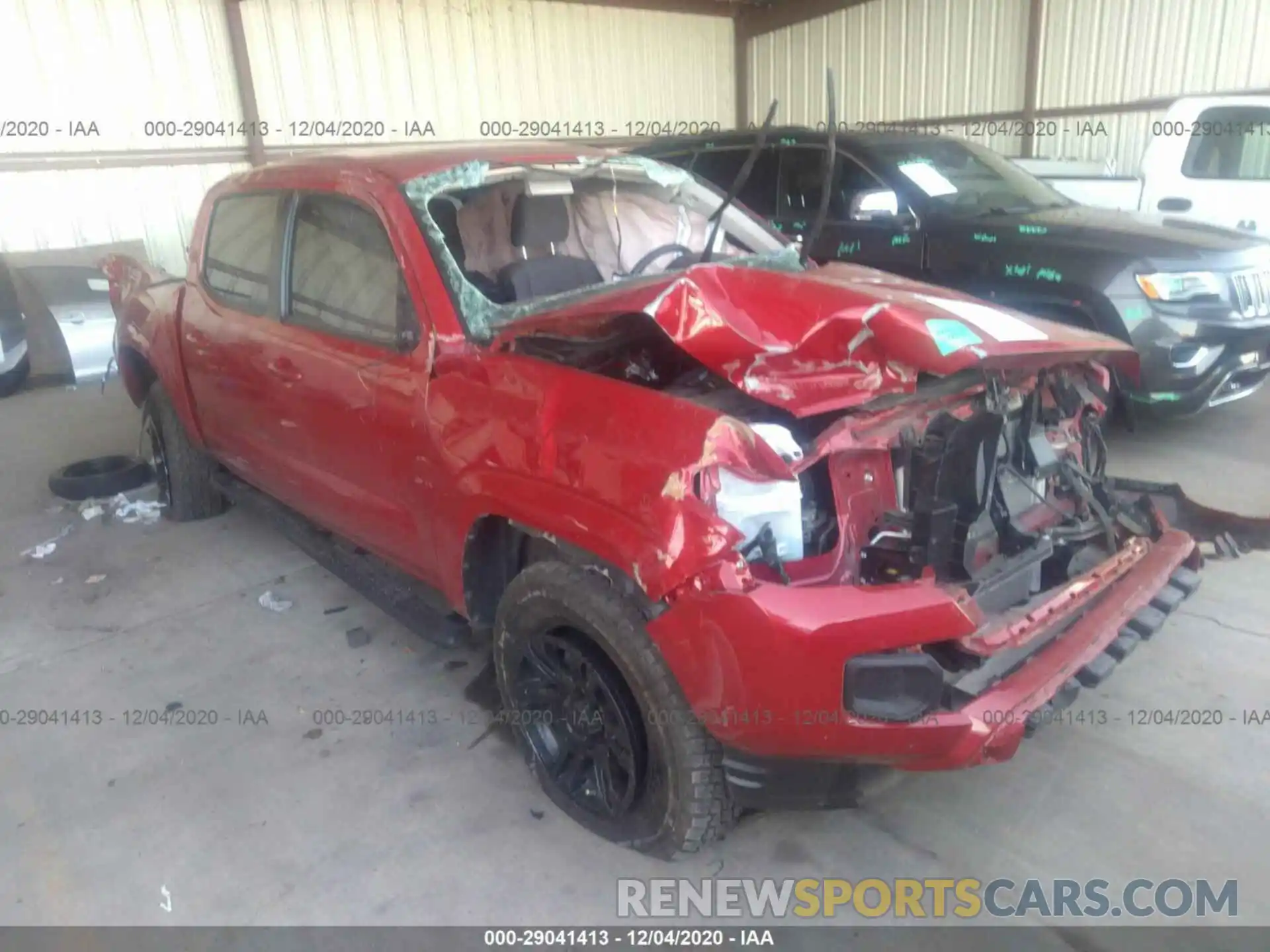 1 Photograph of a damaged car 5TFAX5GN5KX158777 TOYOTA TACOMA 2WD 2019