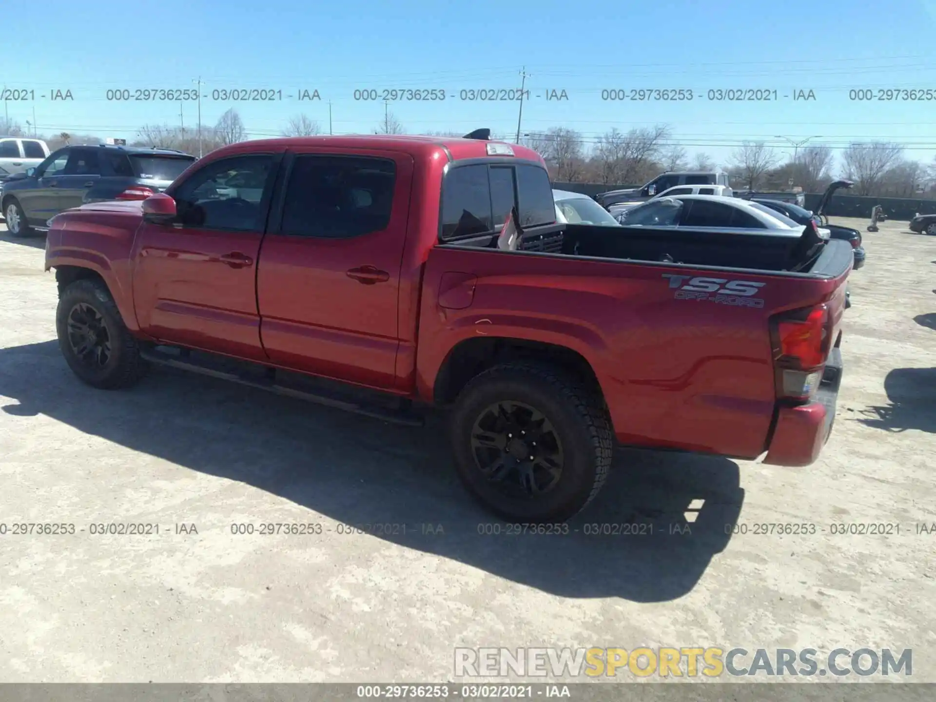 3 Photograph of a damaged car 5TFAX5GN5KX160870 TOYOTA TACOMA 2WD 2019