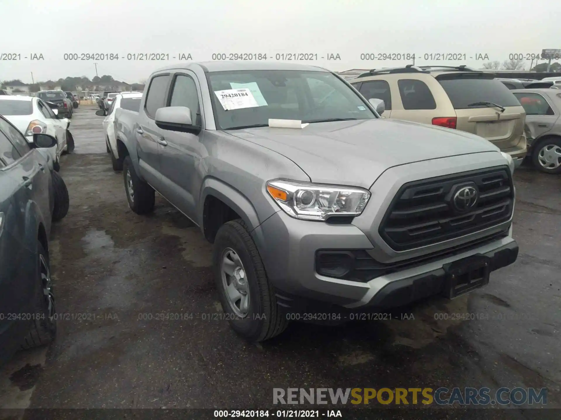 1 Photograph of a damaged car 5TFAX5GN6KX136612 TOYOTA TACOMA 2WD 2019