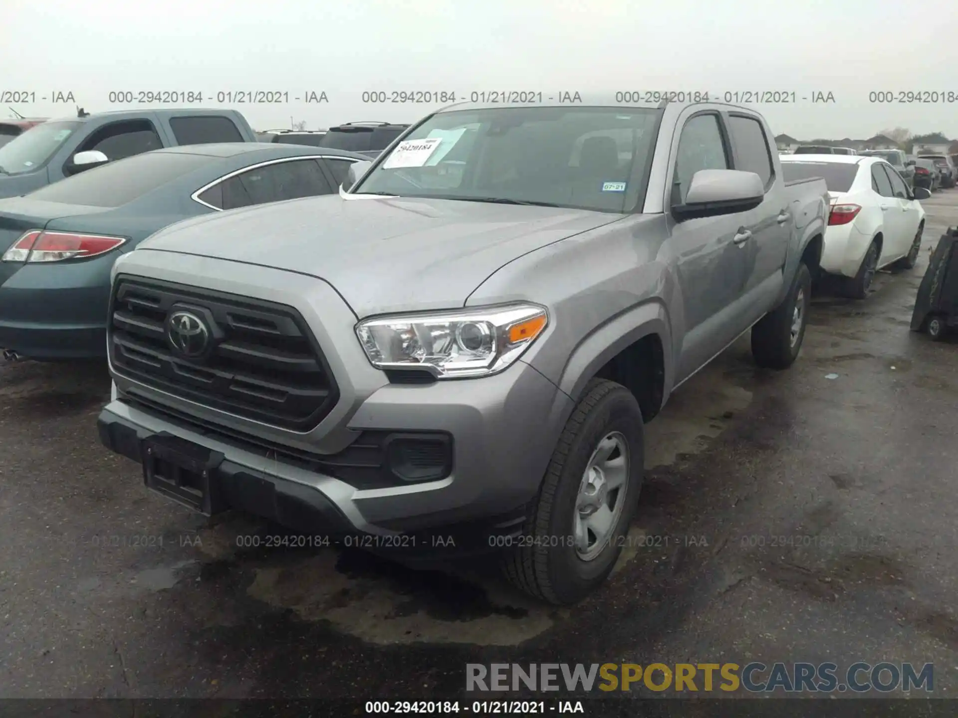 2 Photograph of a damaged car 5TFAX5GN6KX136612 TOYOTA TACOMA 2WD 2019