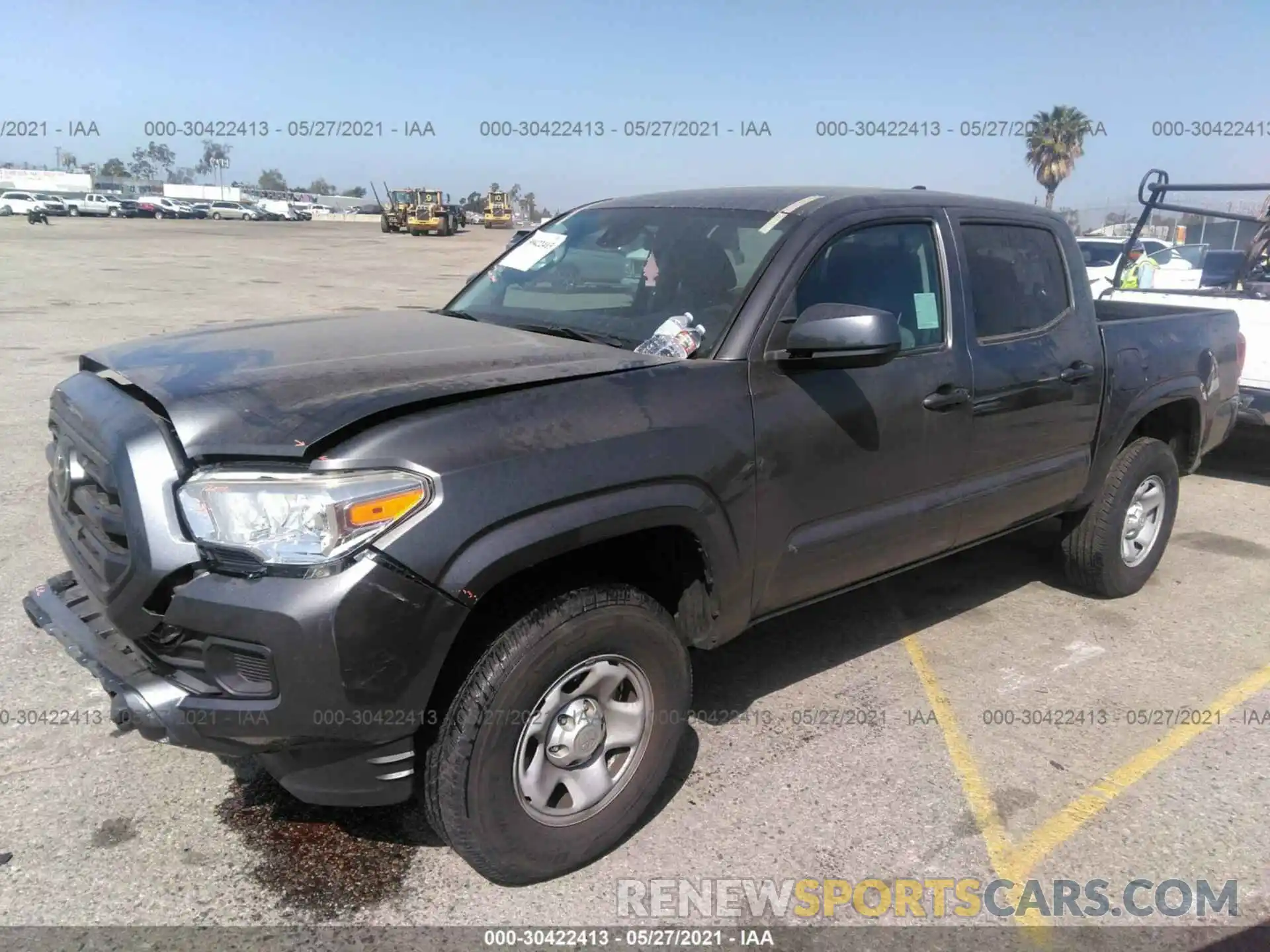 2 Photograph of a damaged car 5TFAX5GN6KX155063 TOYOTA TACOMA 2WD 2019