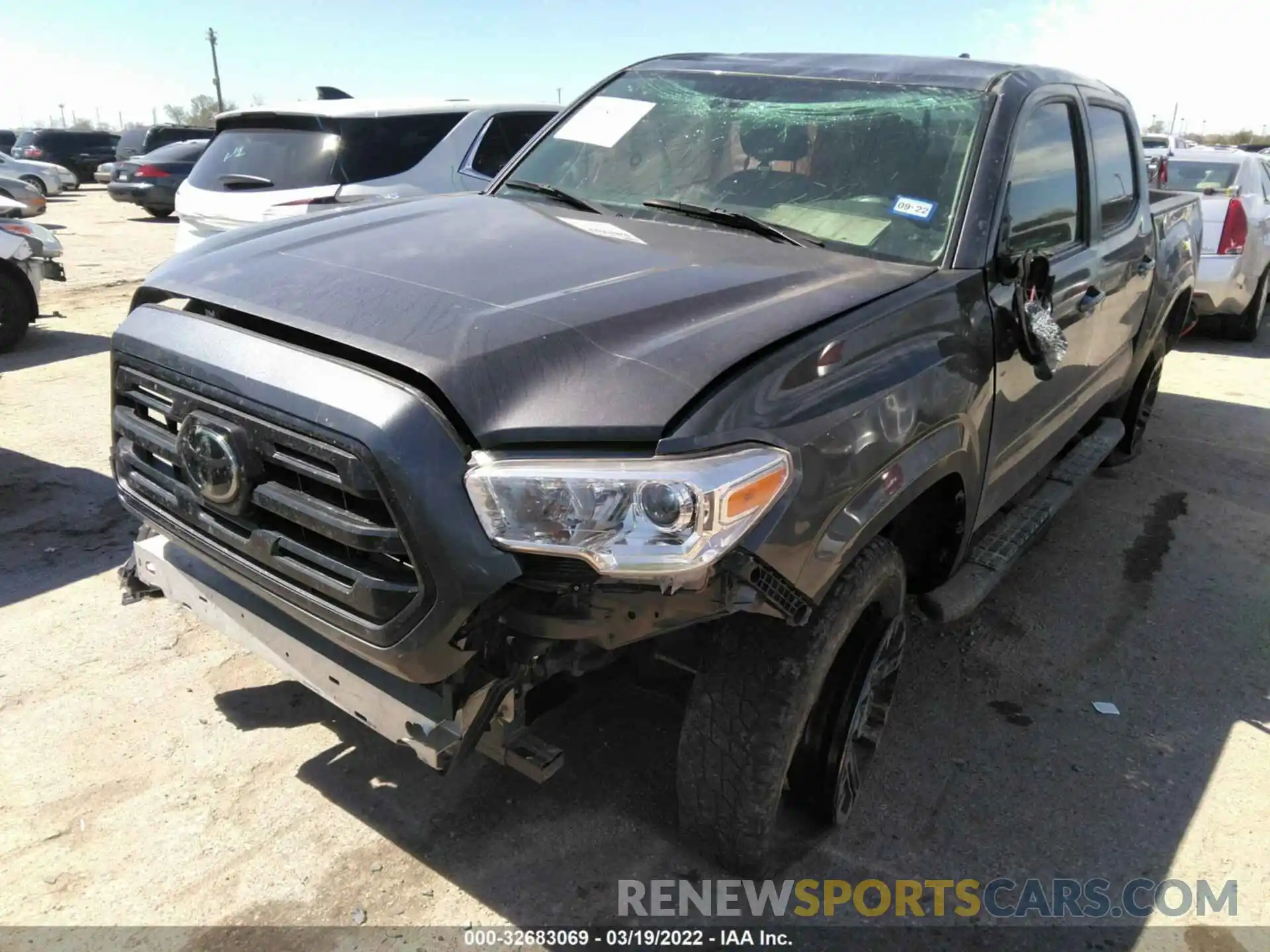 2 Photograph of a damaged car 5TFAX5GN6KX160523 TOYOTA TACOMA 2WD 2019