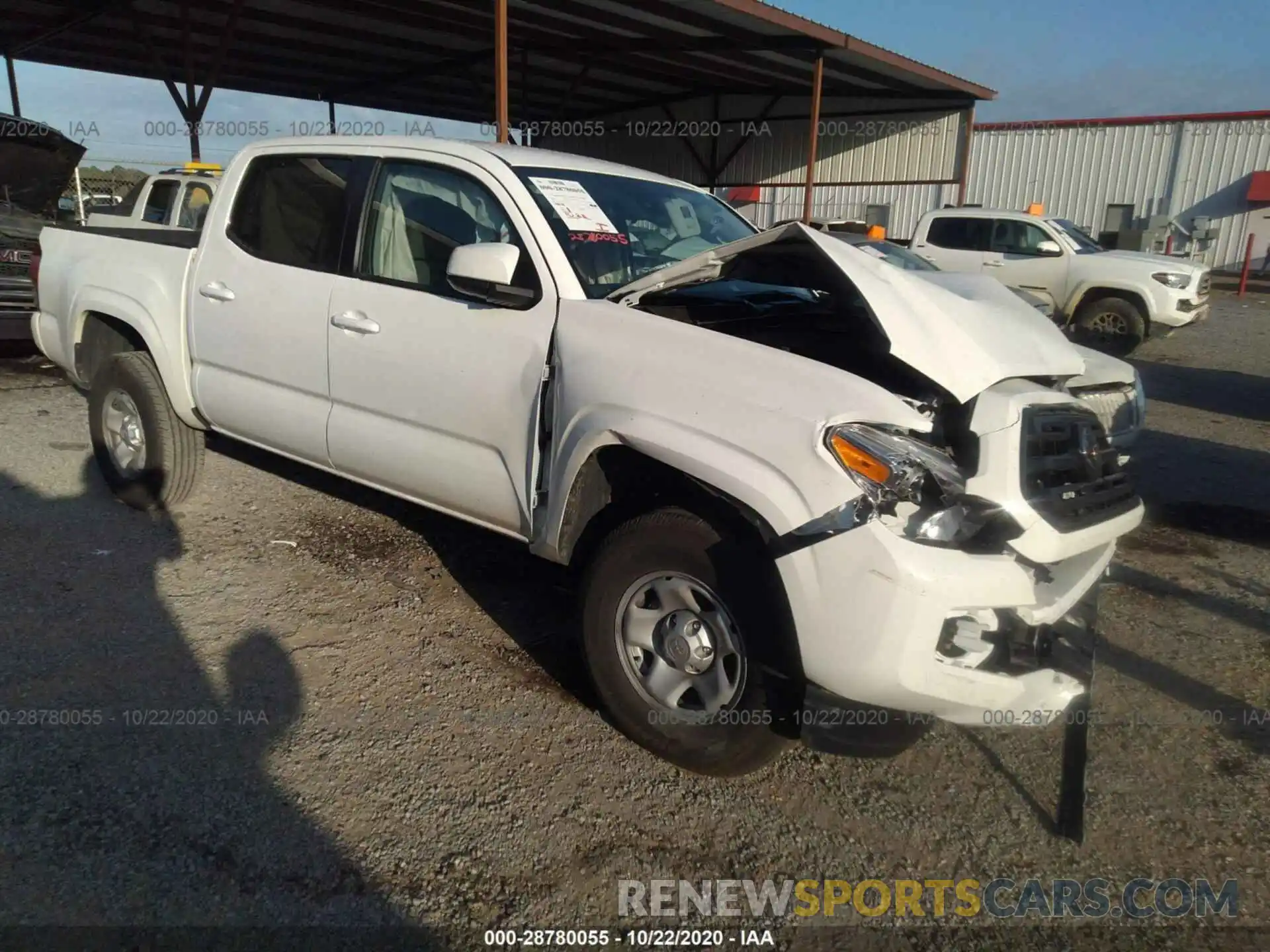 1 Photograph of a damaged car 5TFAX5GN6KX163695 TOYOTA TACOMA 2WD 2019