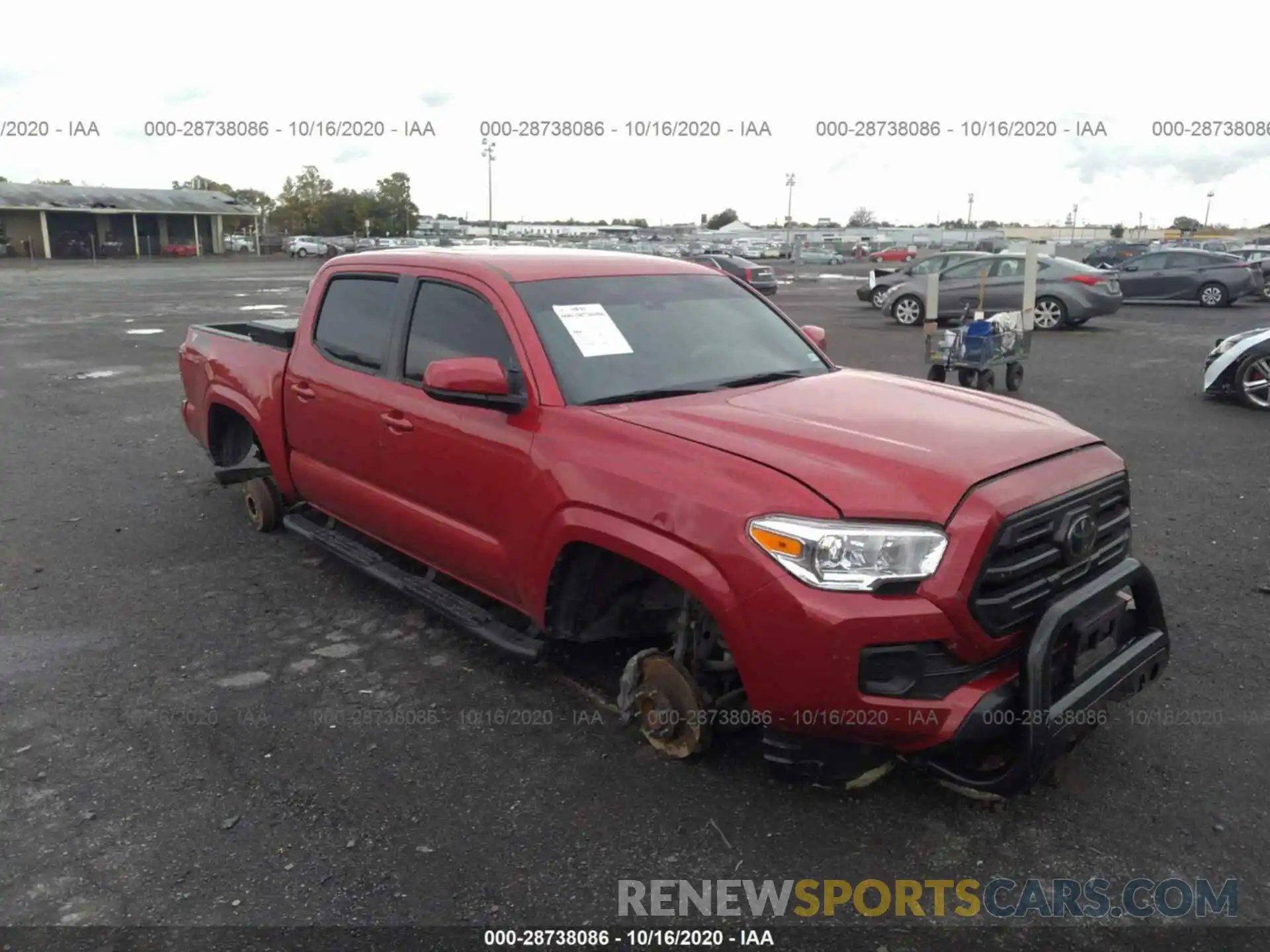 1 Photograph of a damaged car 5TFAX5GN7KX132309 TOYOTA TACOMA 2WD 2019