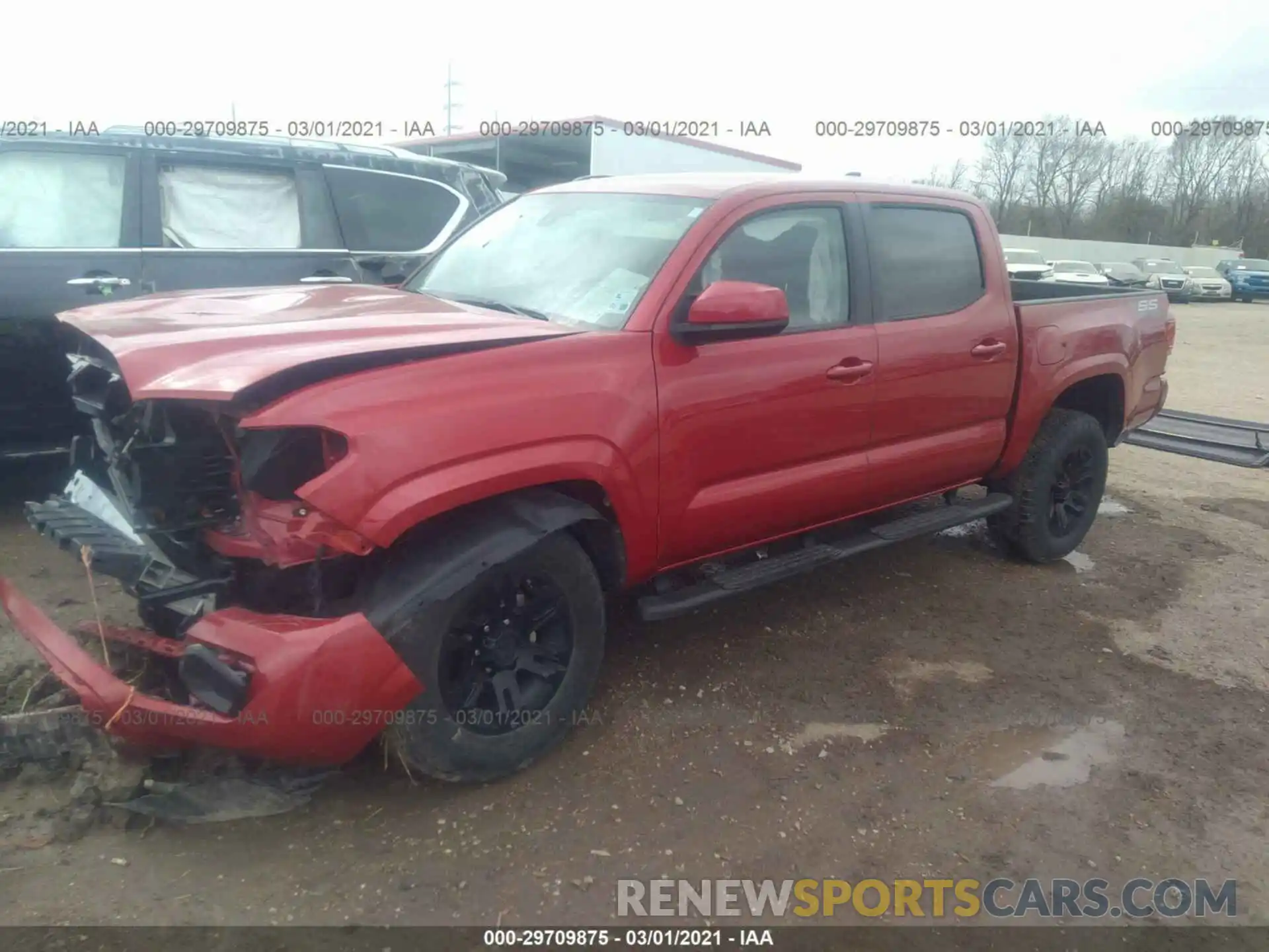 2 Photograph of a damaged car 5TFAX5GN7KX142841 TOYOTA TACOMA 2WD 2019