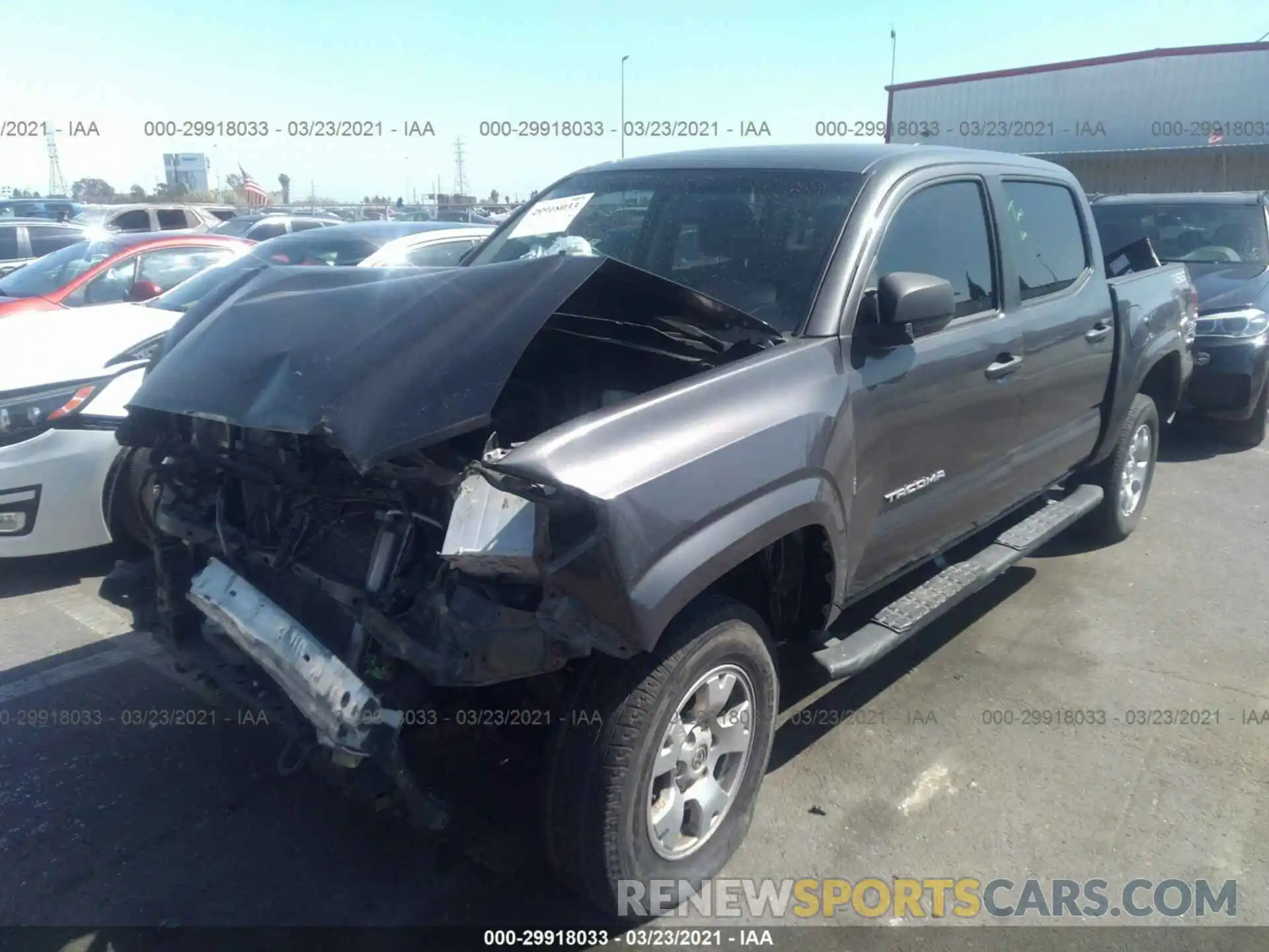 2 Photograph of a damaged car 5TFAX5GN8KX137017 TOYOTA TACOMA 2WD 2019