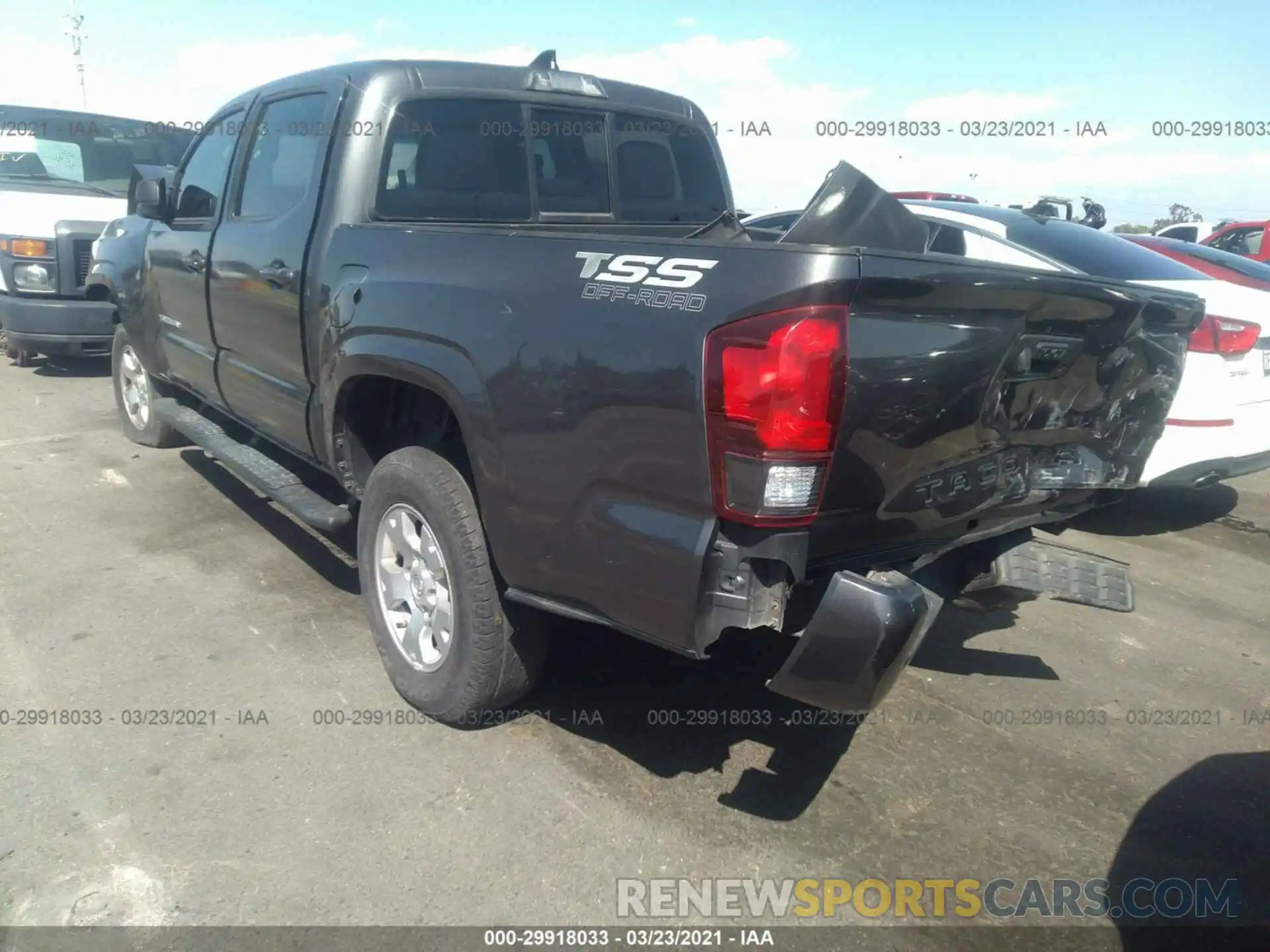 3 Photograph of a damaged car 5TFAX5GN8KX137017 TOYOTA TACOMA 2WD 2019