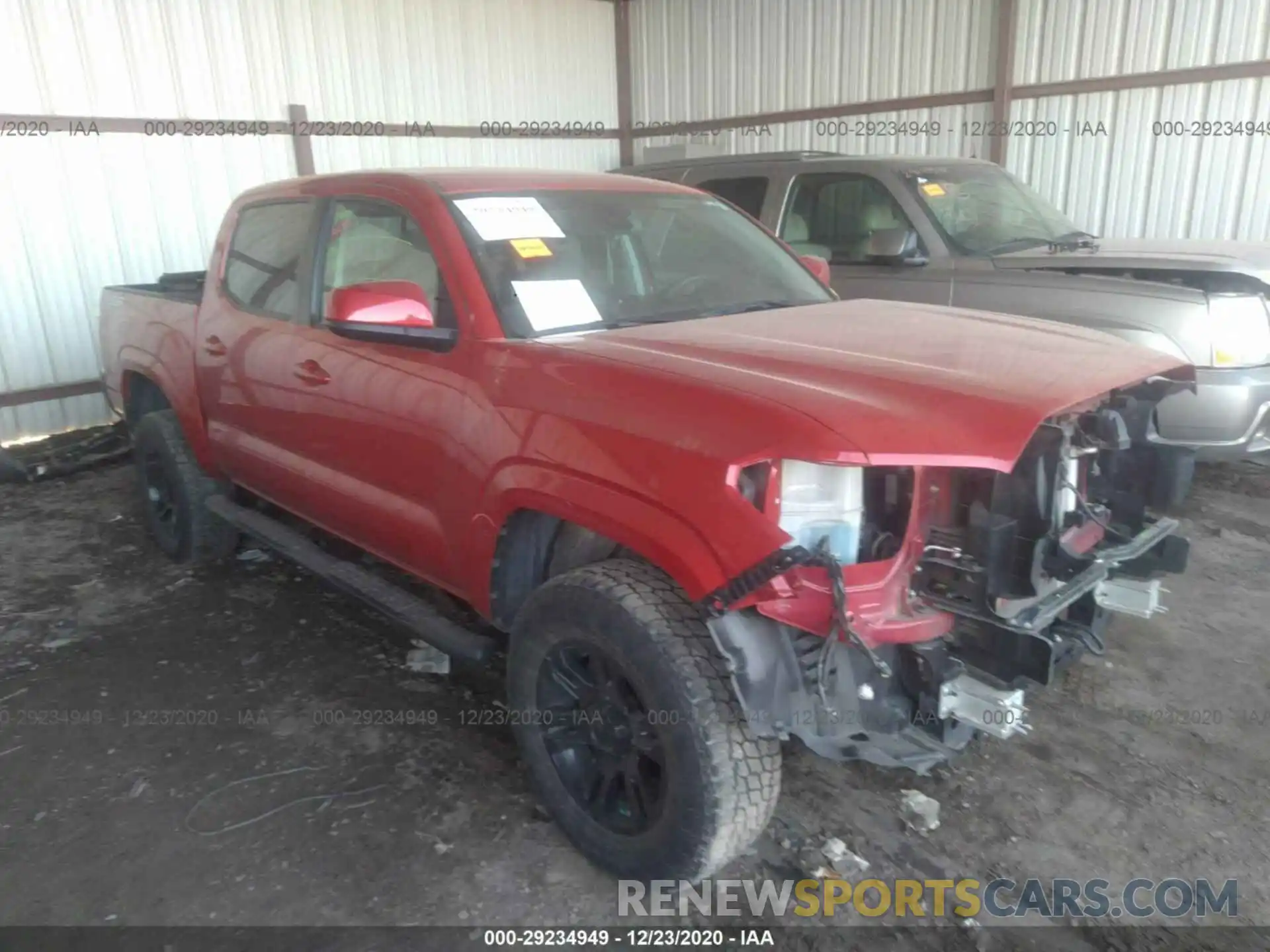 1 Photograph of a damaged car 5TFAX5GN8KX139477 TOYOTA TACOMA 2WD 2019