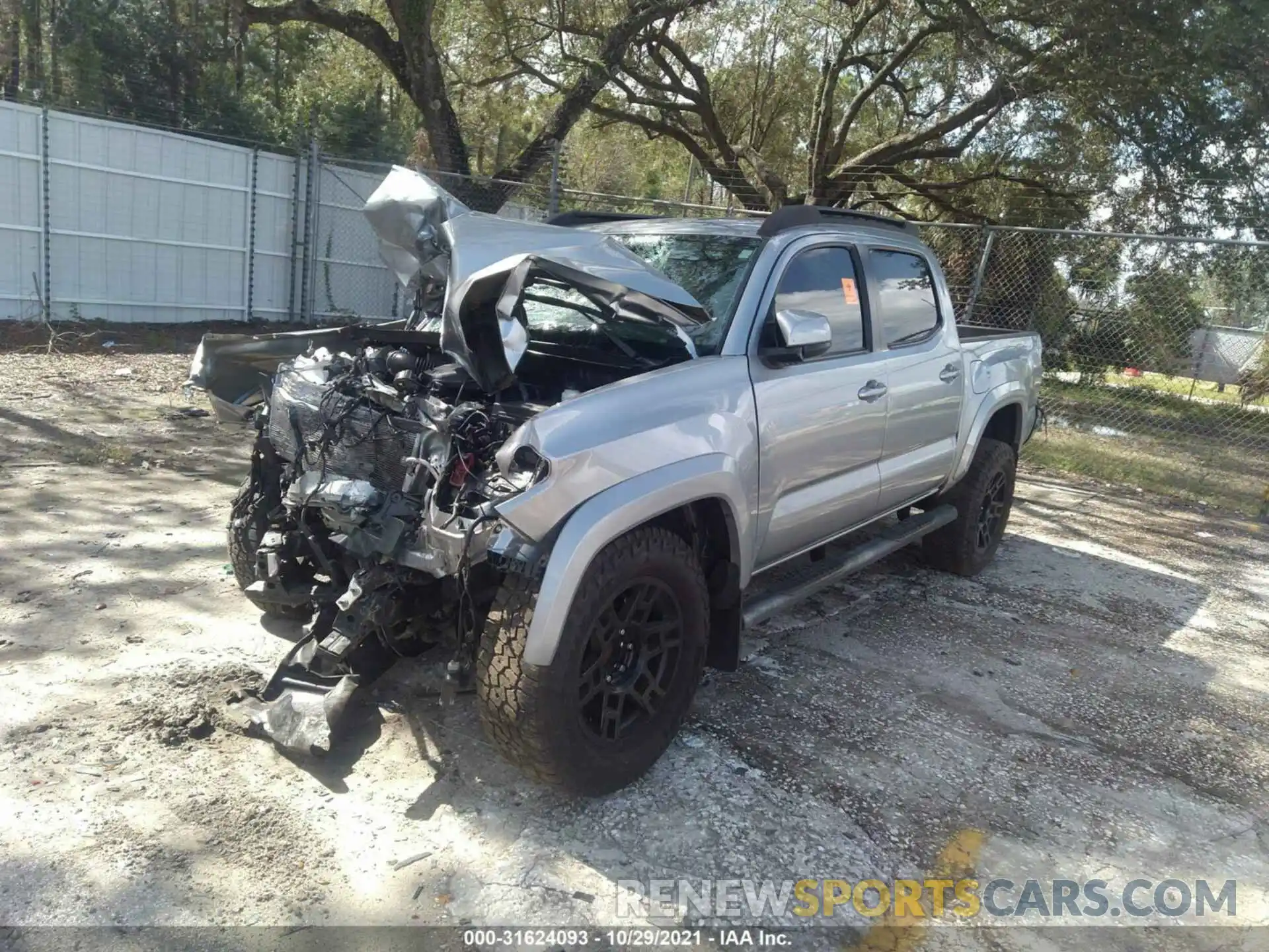 2 Photograph of a damaged car 5TFAX5GN8KX156375 TOYOTA TACOMA 2WD 2019